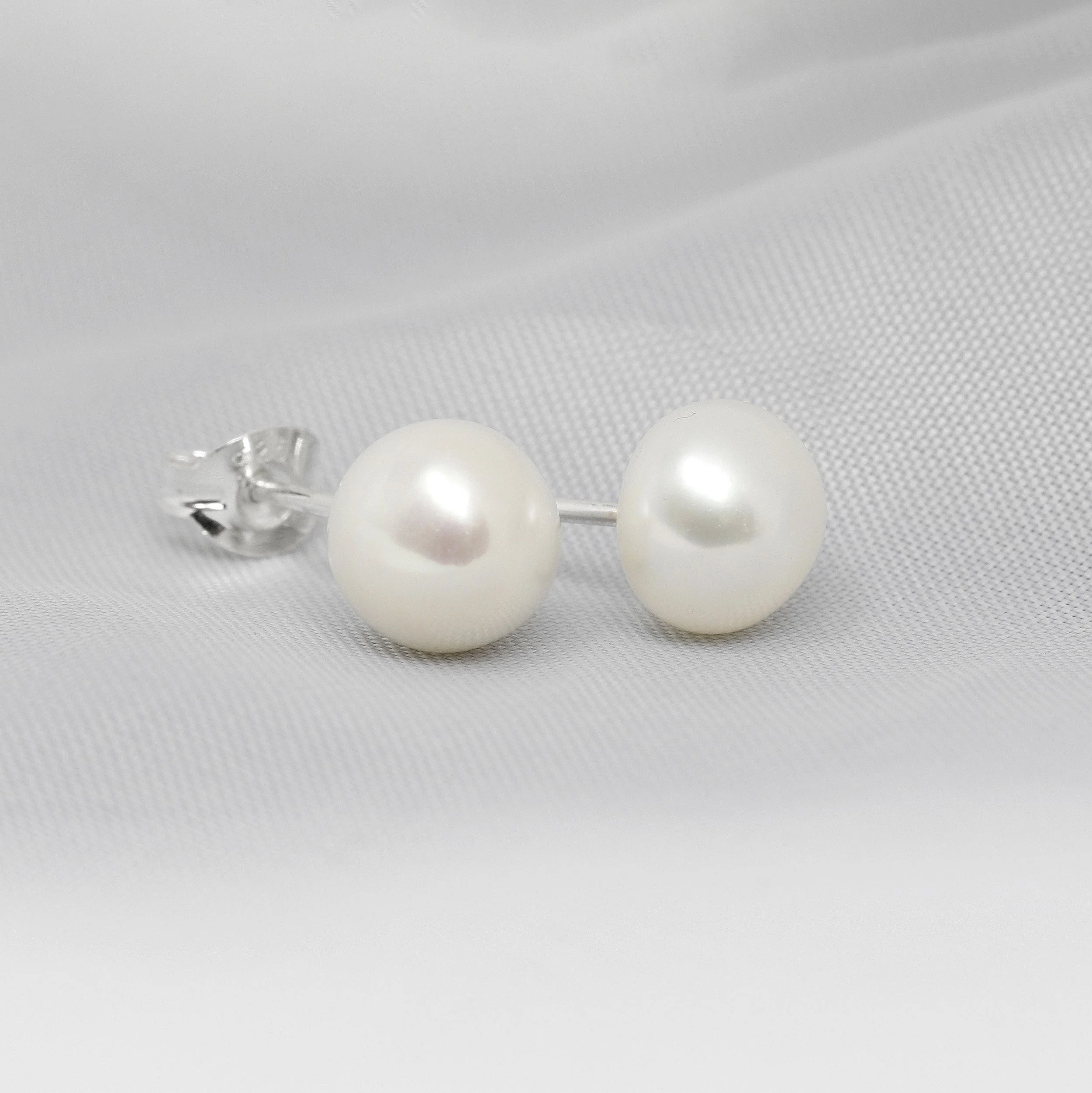  Pearl Studs With Silver Or Gold Fittings from £20.00 