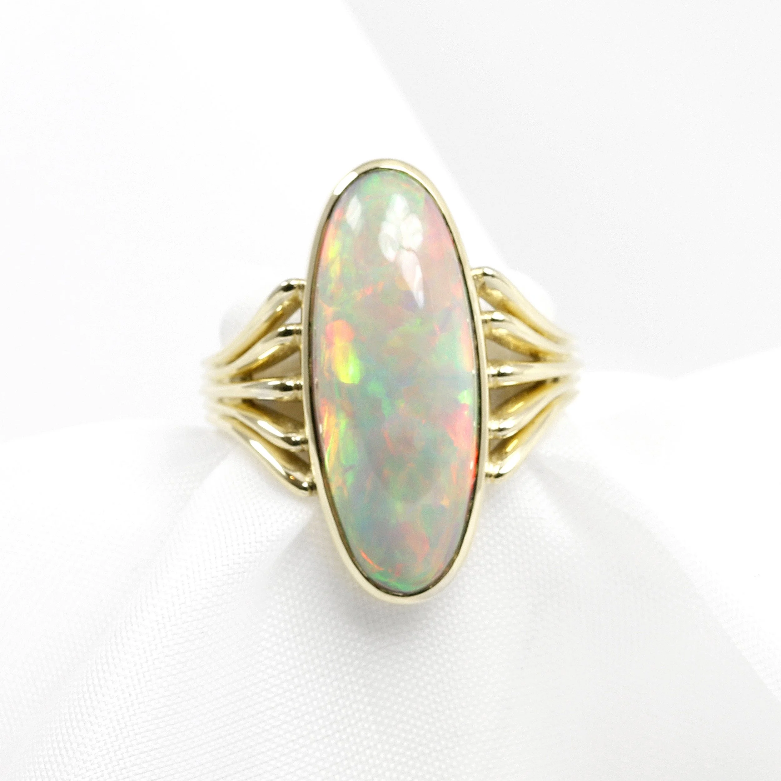  Our customer's ring had a little more red fire in it like in this opal ring 