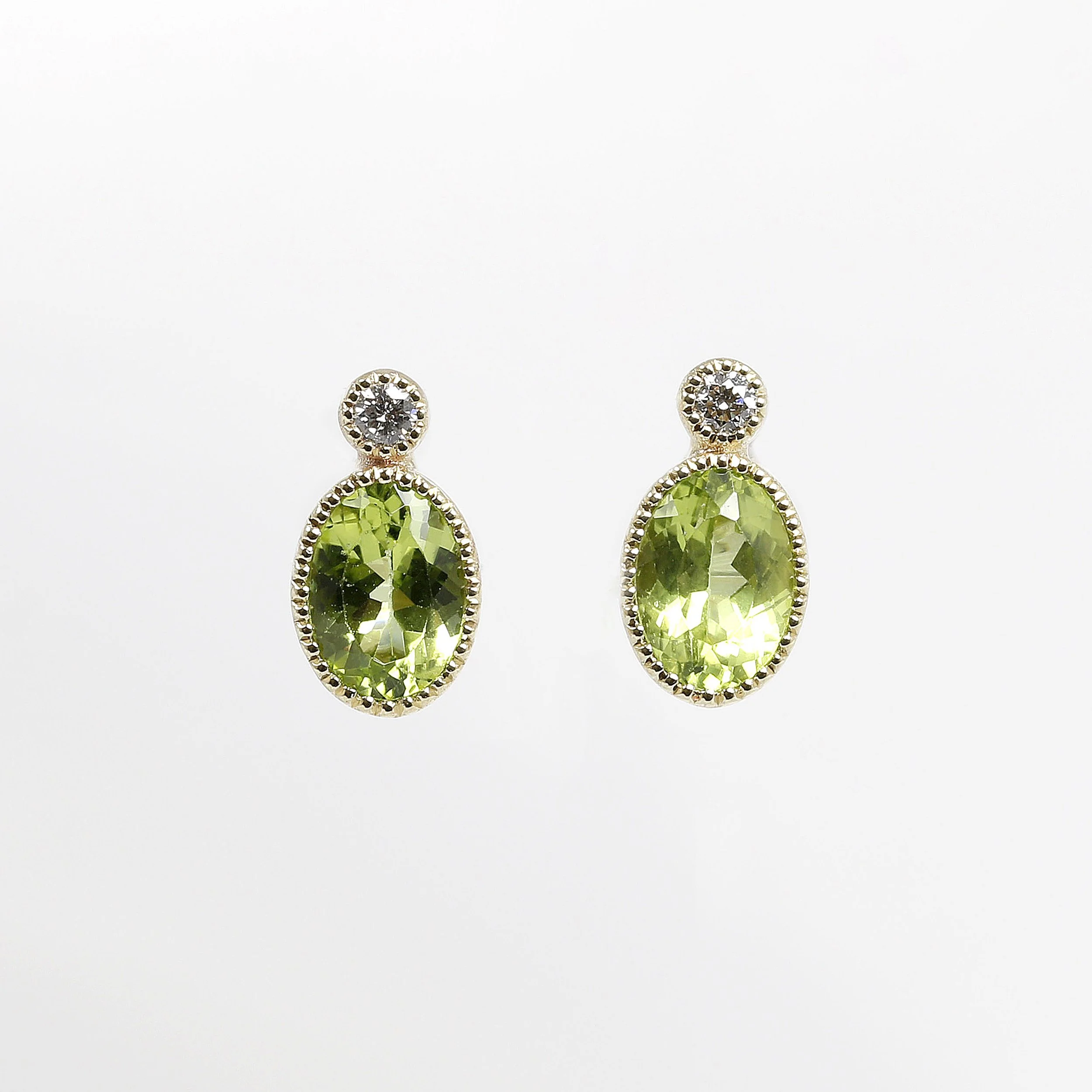  Peridot & Diamond Jardin Des Délices Earrings in 9 ct yellow gold £450.00 