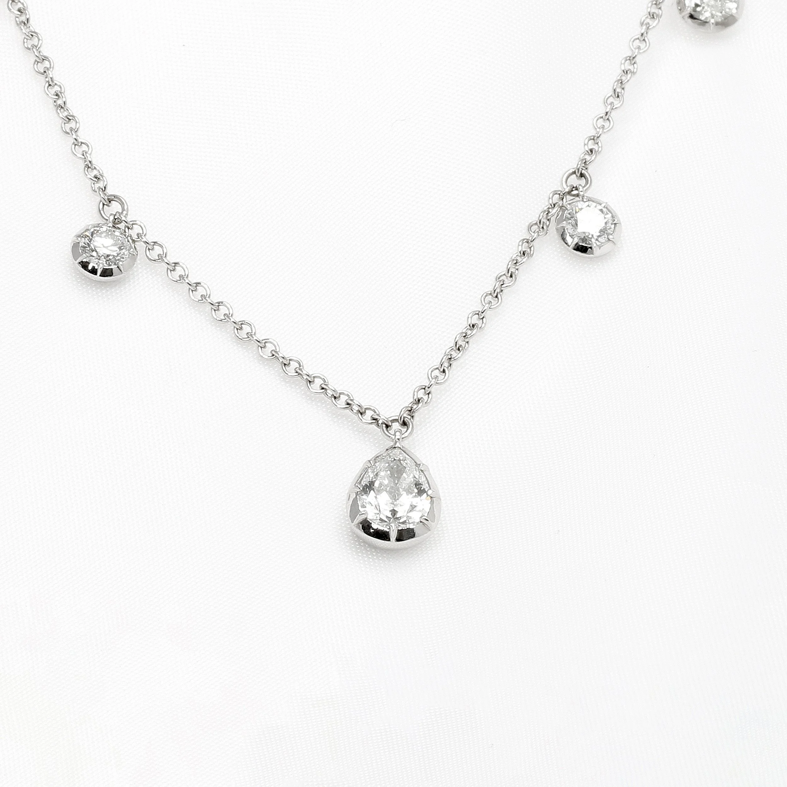  Timothy Roe Georgian Cut Down Set Diamond Necklace £9,250.00 