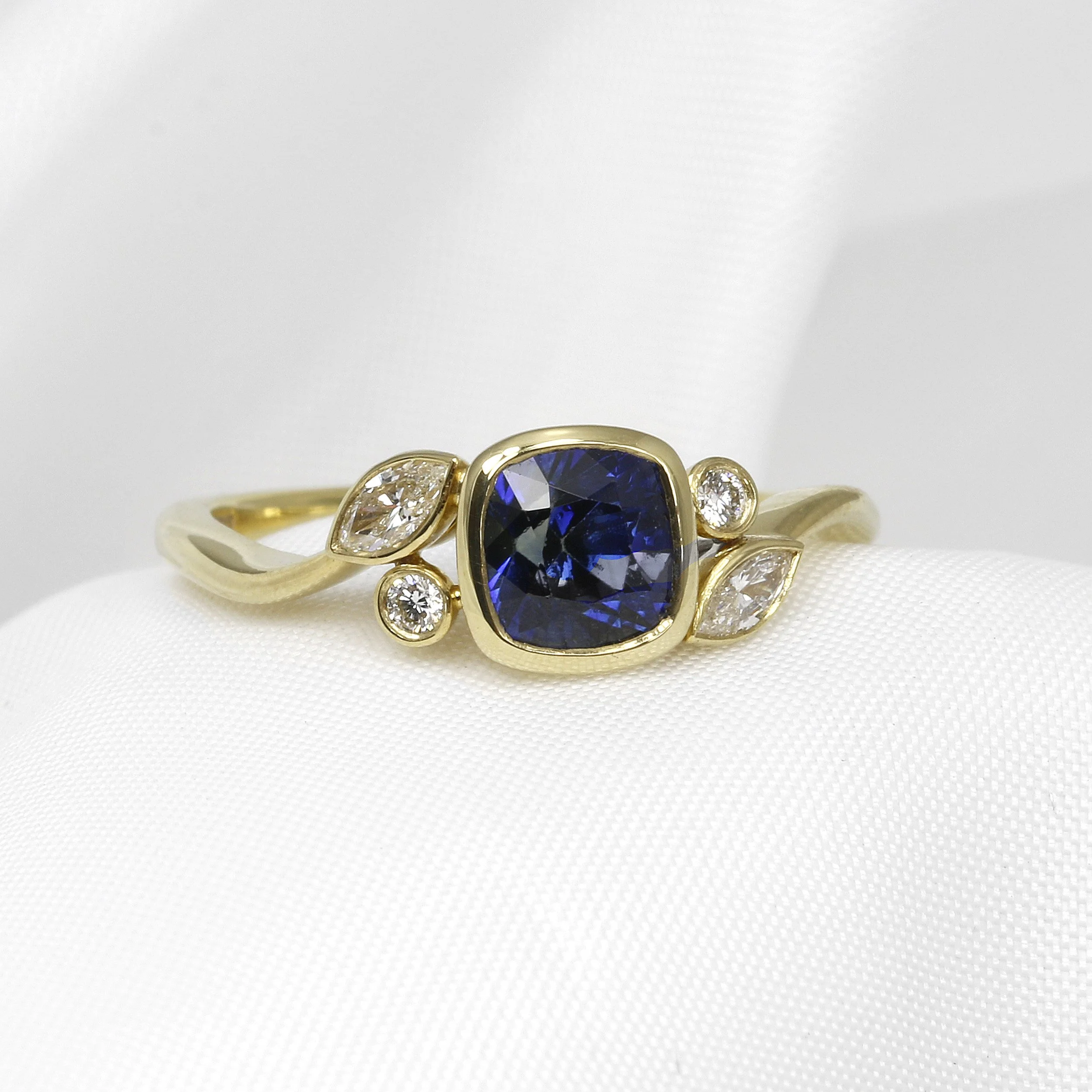  Timothy Roe Sapphire and Diamond Ring in Yellow Gold £1,575.00 