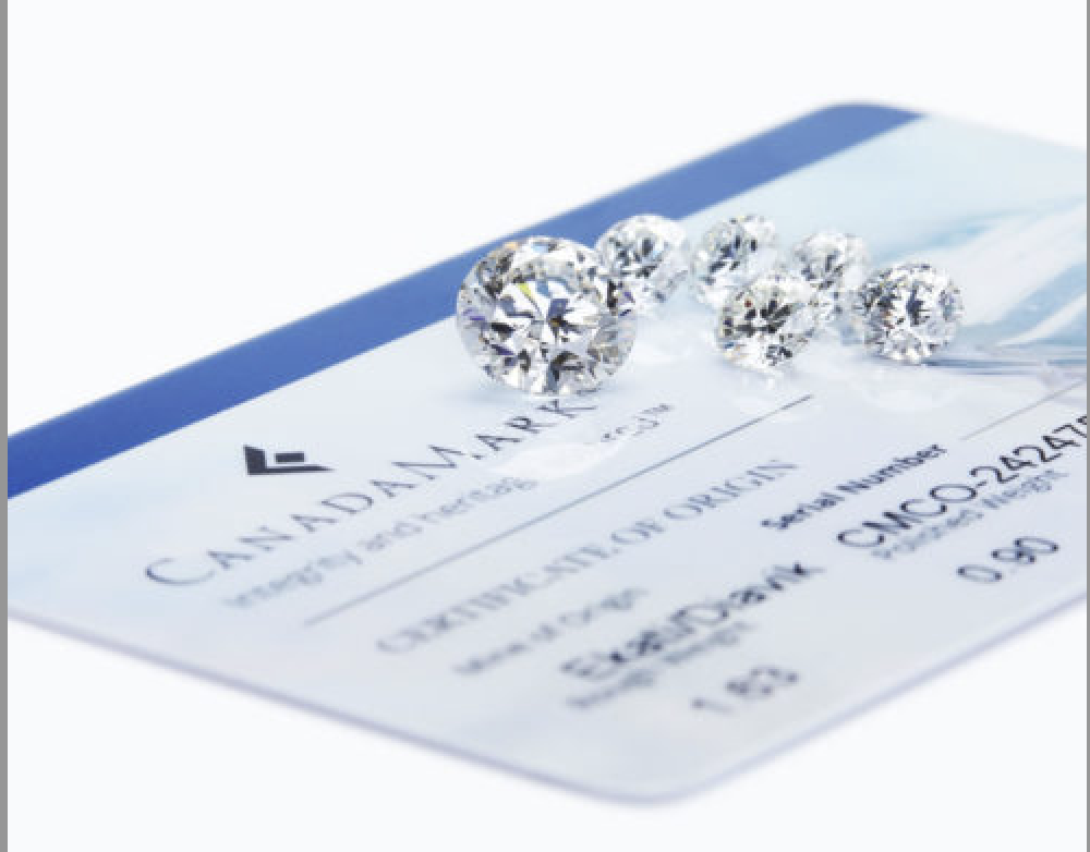 Certificate of Origin from CanadaMark Diamonds (photo courtesy of Burgundy Mines)