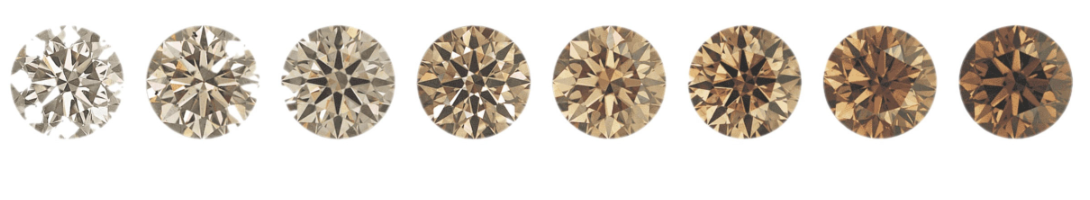 Delicious Chocolate, Champagne and Cognac Coloured Diamonds