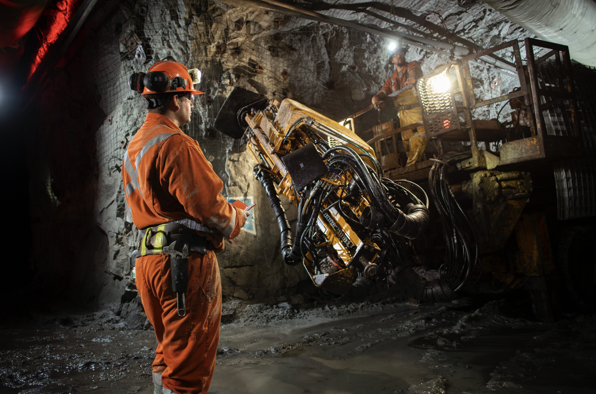   Underground mining at Ekati photo courtesy of Burgundy Diamond Mines   