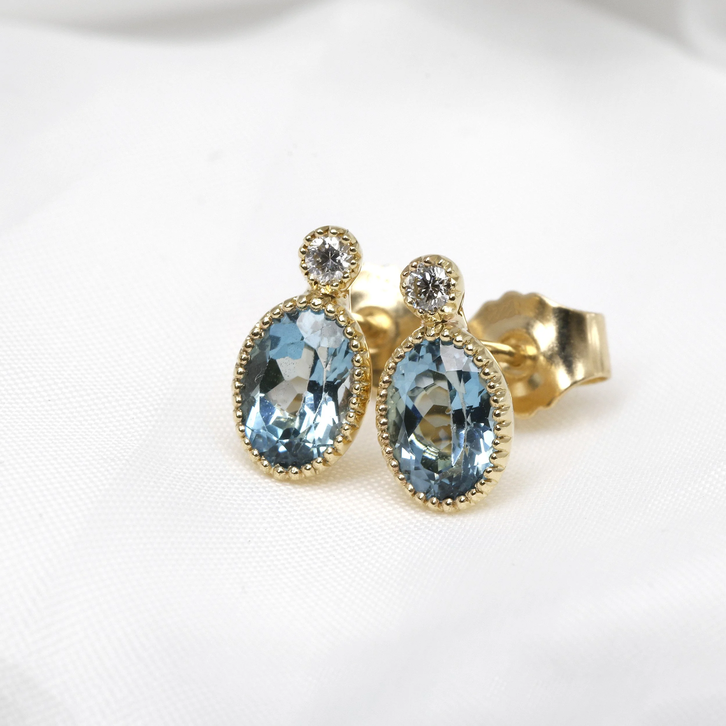  Timothy Roe Topaz and Diamond Jardin Des Délices Stud Earrings £450.00 