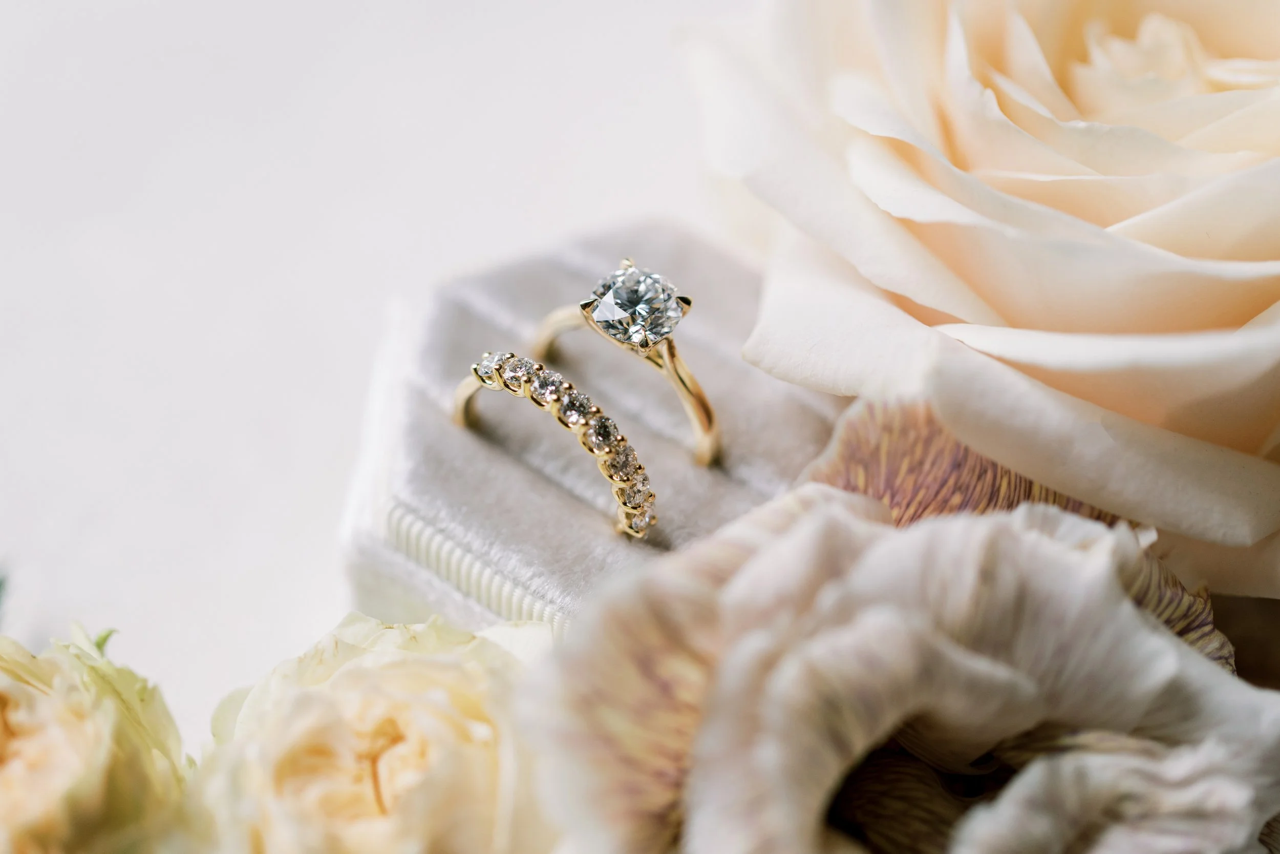  Diamond Solitaire and Half-Eternity Rings 