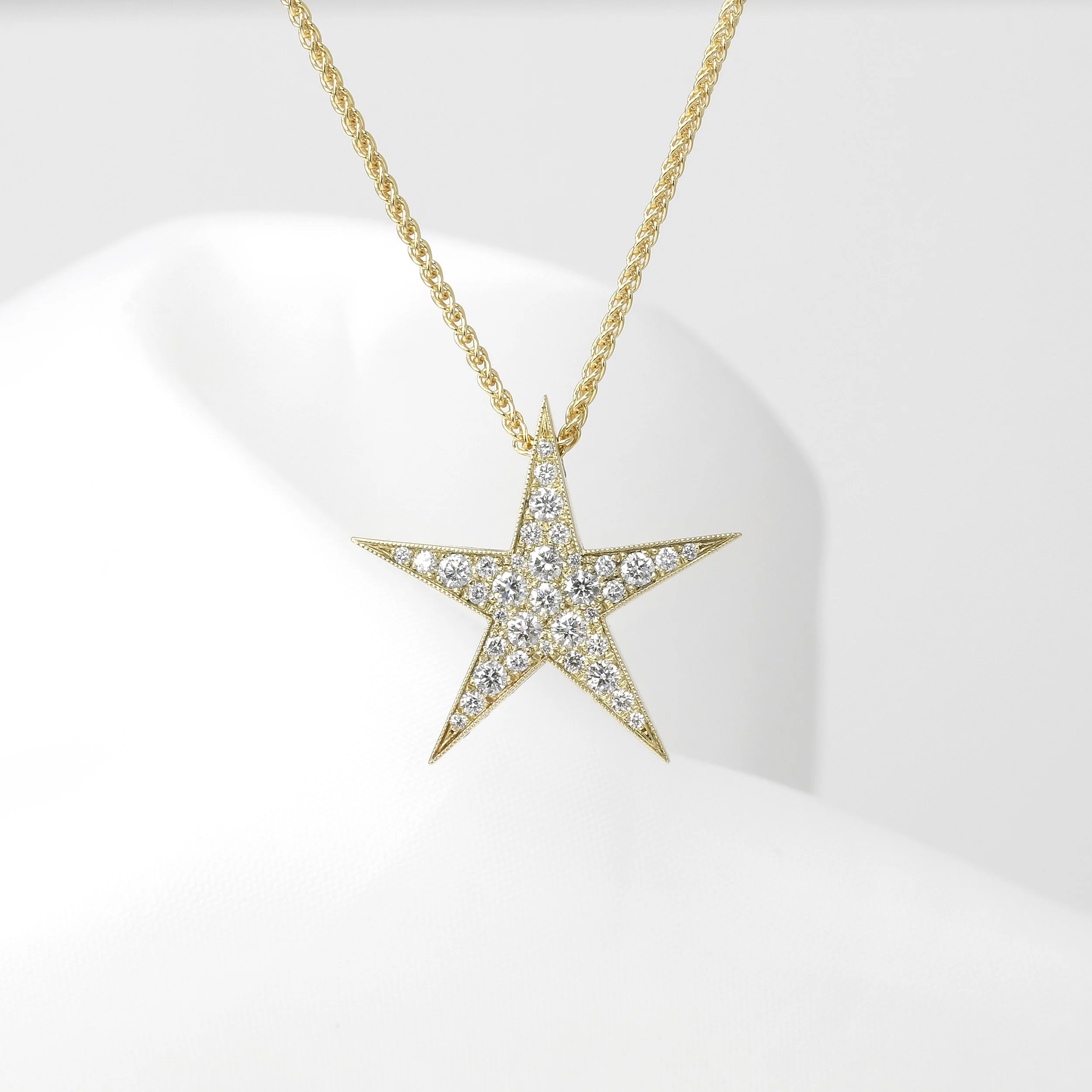  Timothy Roe Medium Diamond Star Pendant in 9ct Yellow Gold £1,145.00 