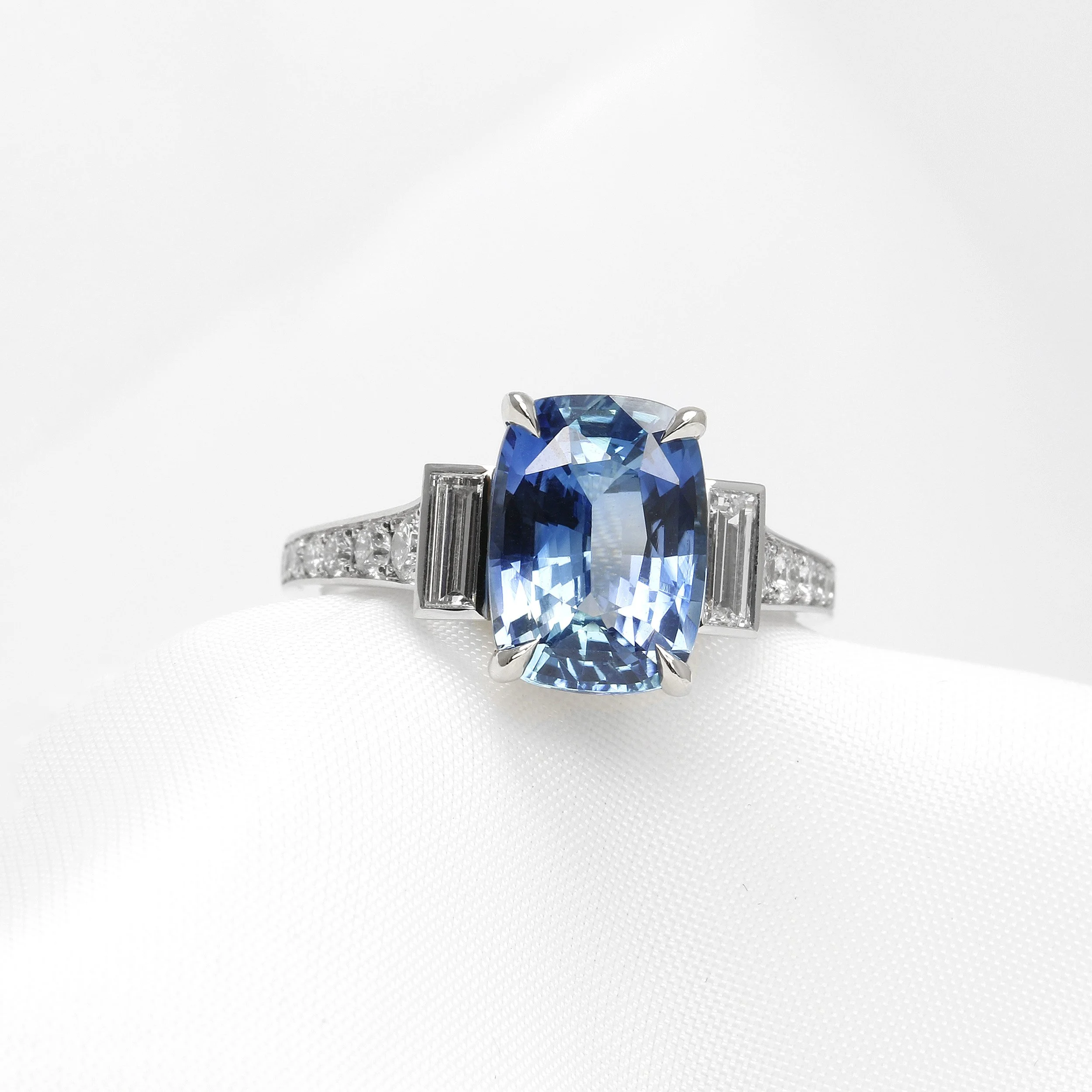  Sapphire and Diamond Ring in Platinum £8,995.00 