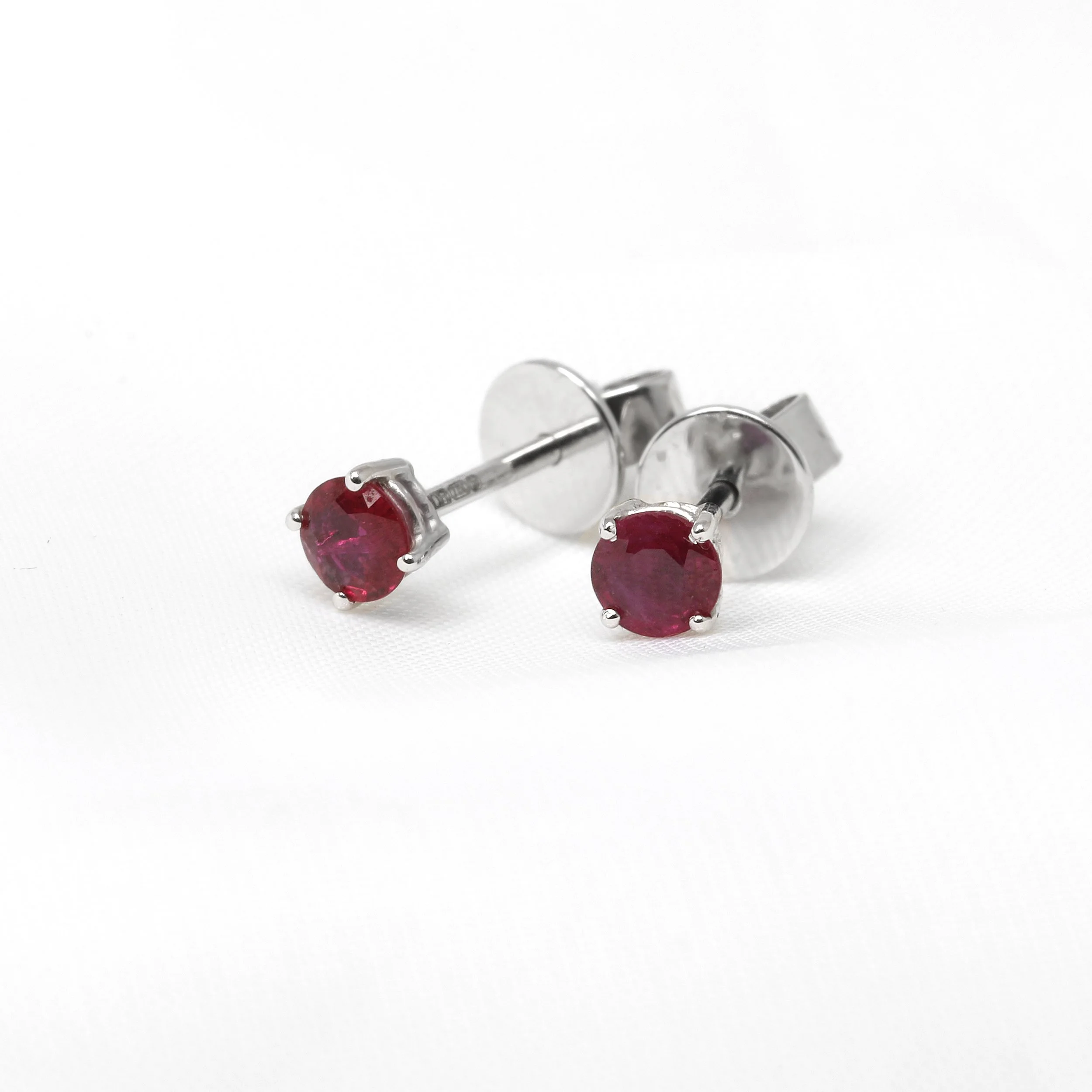  Ruby Stud Earrings in 18ct White Gold £540.00 