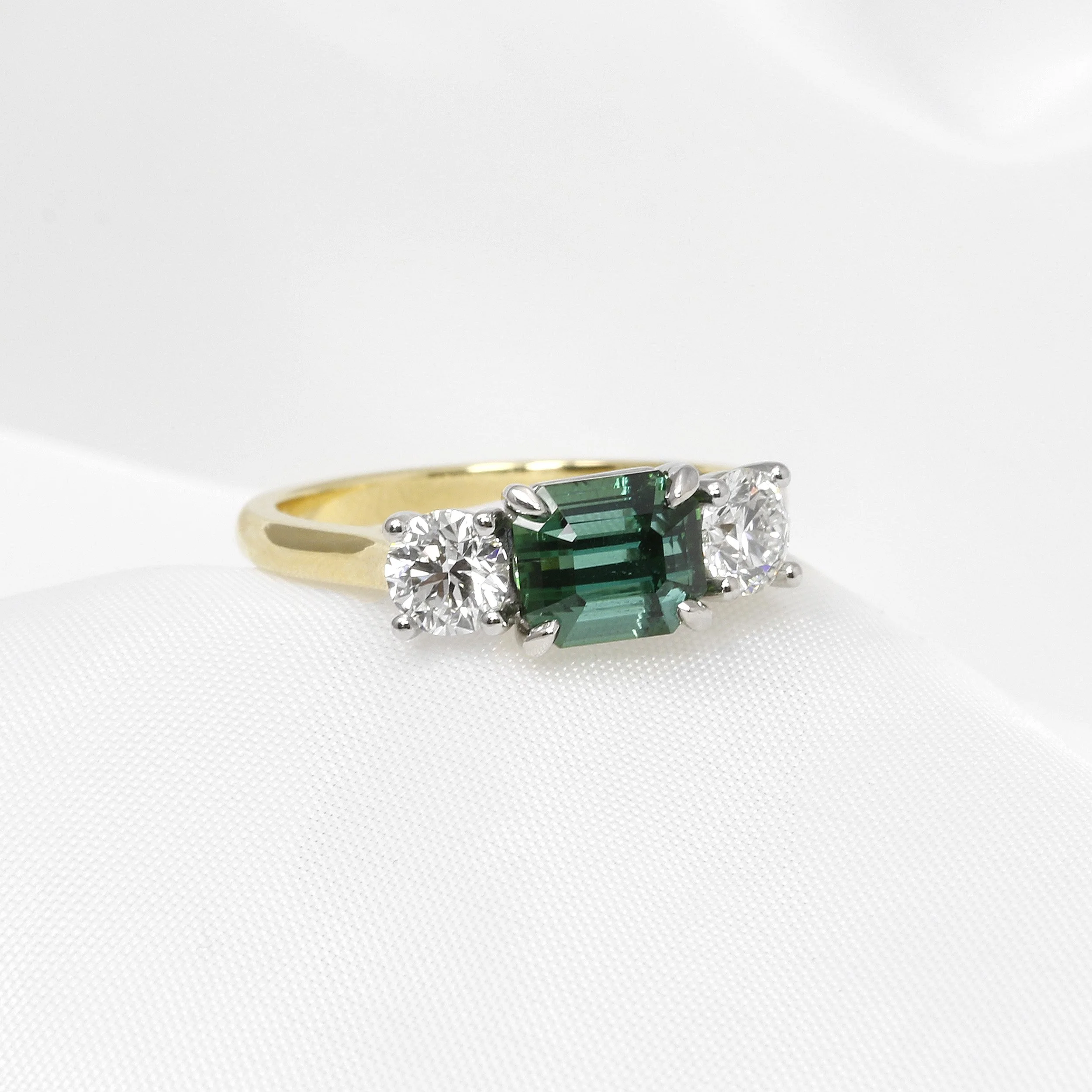  Tourmaline and Diamond Ring in Platinum and 18ct Yellow Gold £2,995.00 
