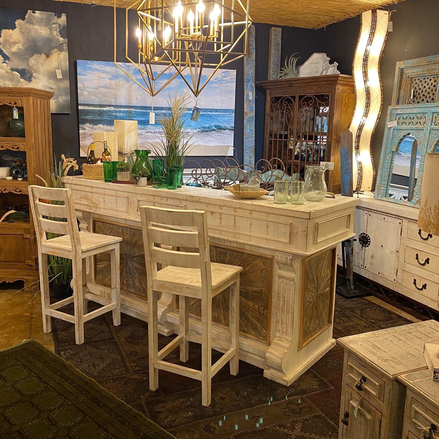 New furniture pieces are hitting the floor! Here are a few to peek at and more are on the way. New inventory added weekly. Catch our anniversary SALE today and tomorrow until 5pm and you can snag two of these furniture pieces - one full price and one