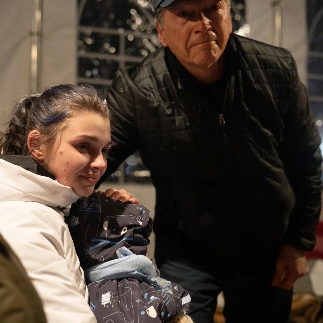 Dave with Ukrainian refugee mother