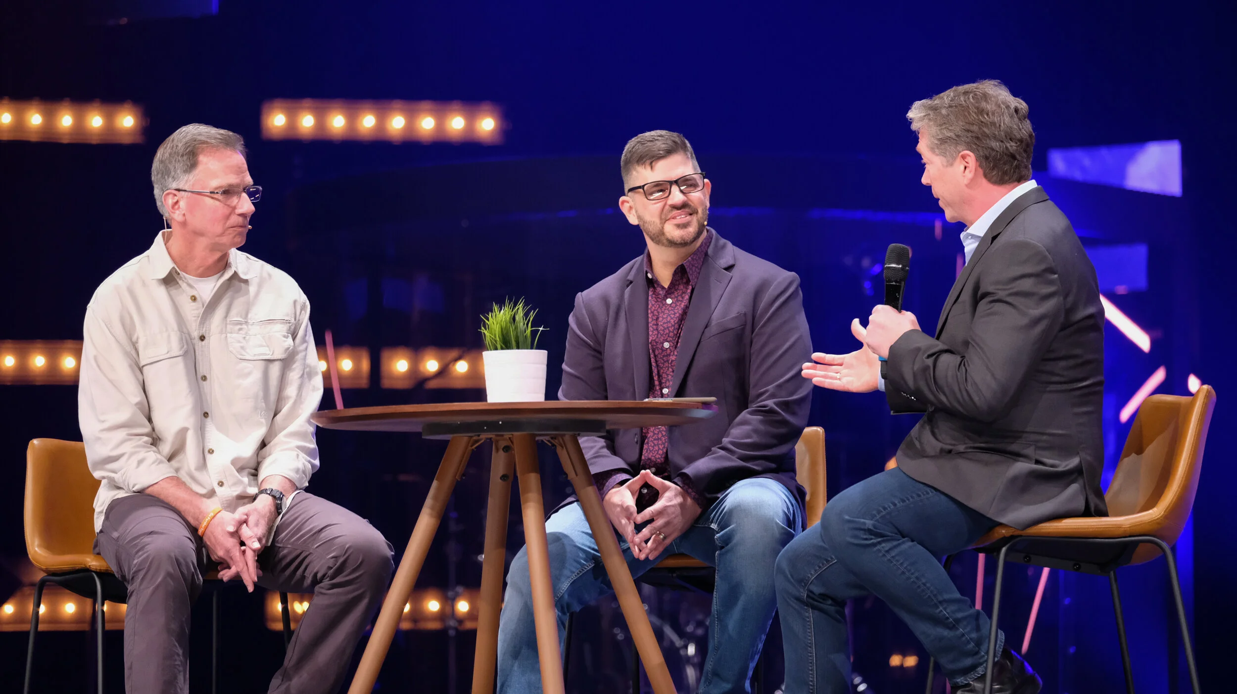 Dave Speaking at New Life Church with Steve Haas and Darren DeLaune