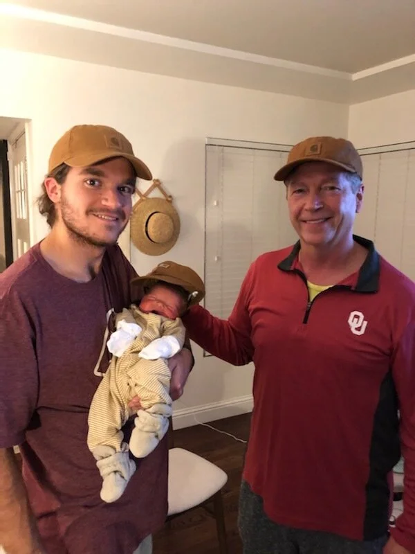 Dave with his son David and grandson Jack