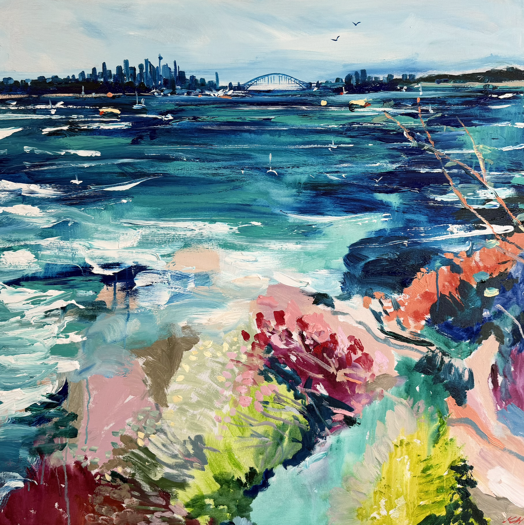 “Dancing Wildflowers” - 
91 x 91cm acrylic on canvas. $3,990 (including GST, Shipping and Framing)
Enquiries
katewaddingtonart@gmail.com