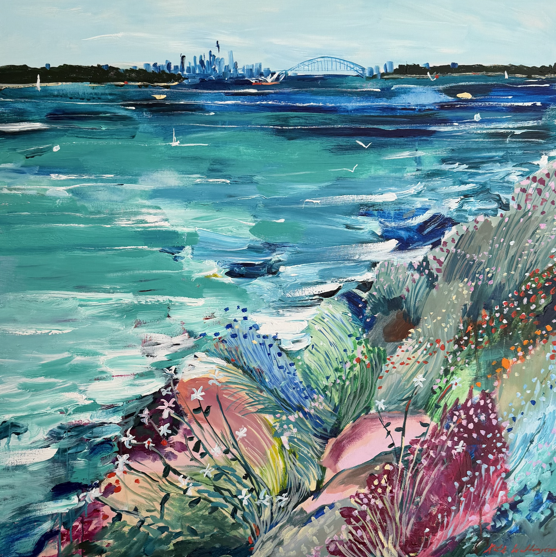 FOR SALE - “Flower Fields” - 
91 x 91cm acrylic on canvas. $3,990 (Plus Shipping and Framing)
Enquiries
katewaddingtonart@gmail.com