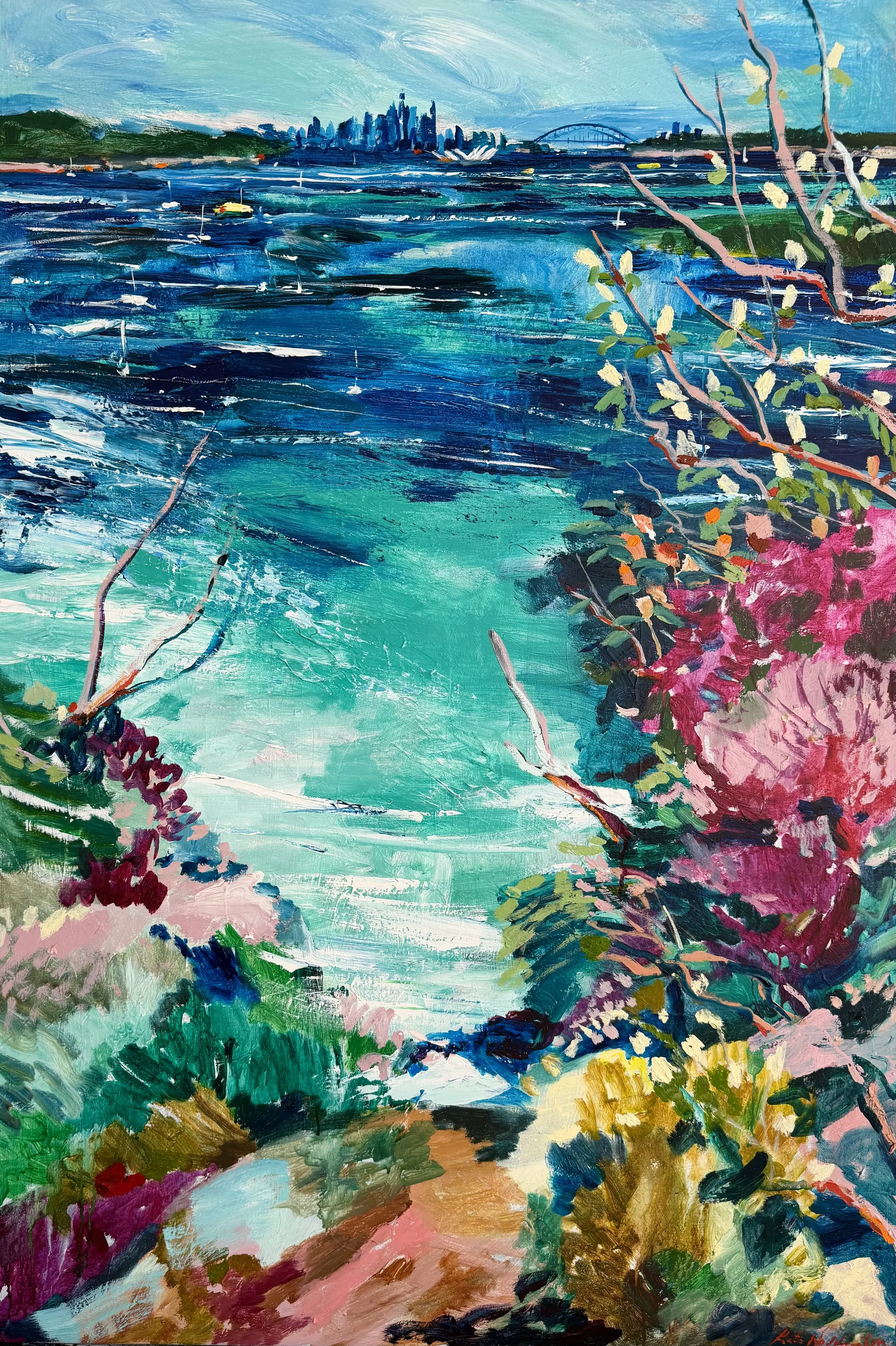 SOLD  - “Mosman Moments” - 100 x 150cm acrylic on canvas. $9,990 (Including Framing & Shipping) 
Enquiries
katewaddingtonart@gmail.com