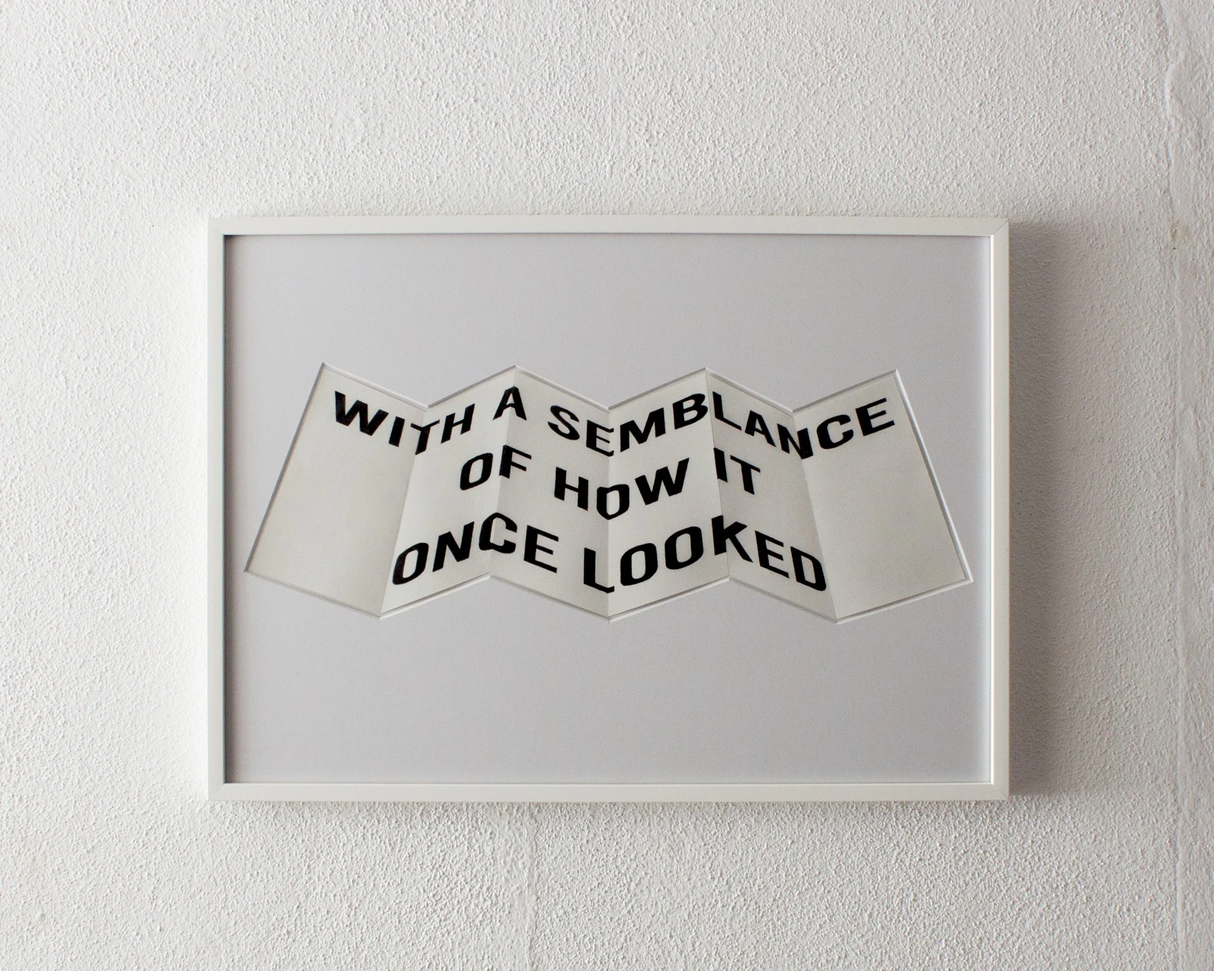 WITH A SEMBLANCE OF HOW IT ONCE LOOKED (Desenhos Falados Series), 2025