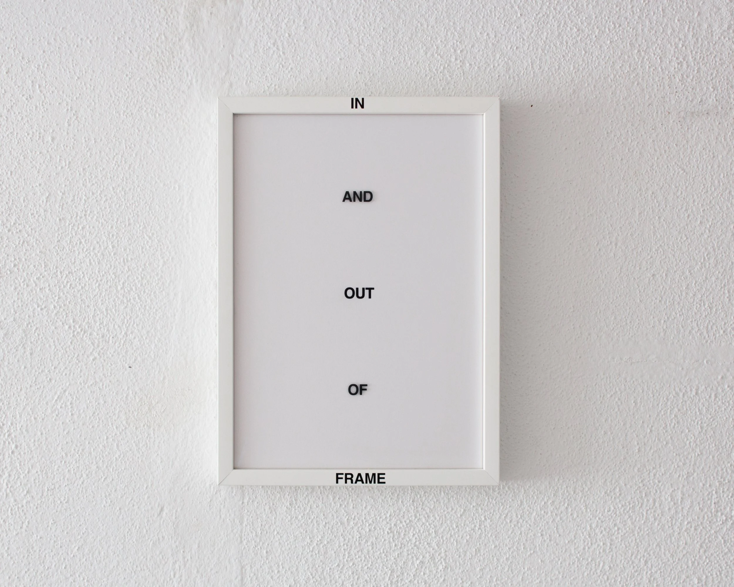 IN AND OUT OF FRAME, 2025