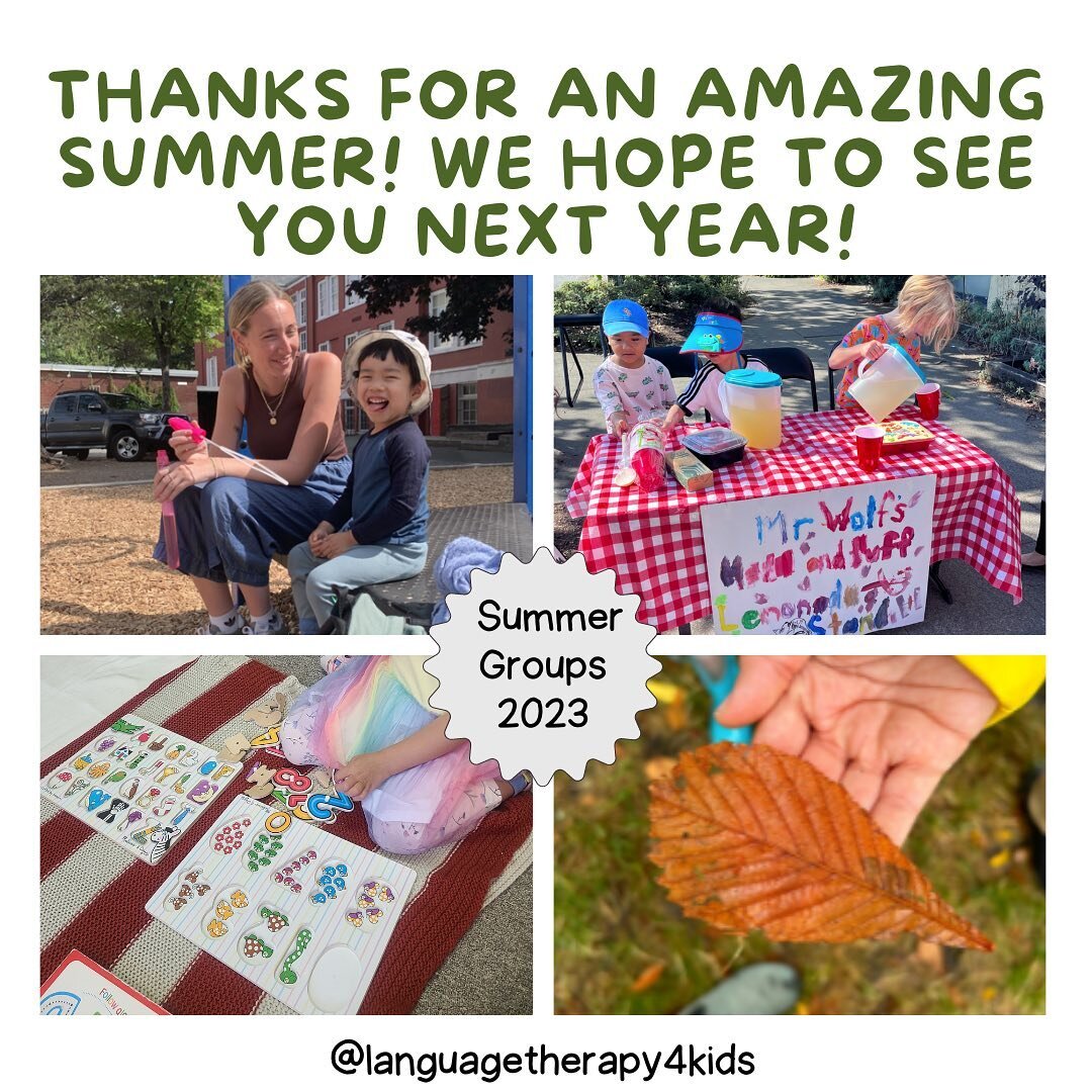 We had such an amazing summer with 15 different camps running spanning from social skills, executive functioning skills, self-regulation skills, experience based learning, reading boost skills, and more! 

Thank you to everyone who registered and to 