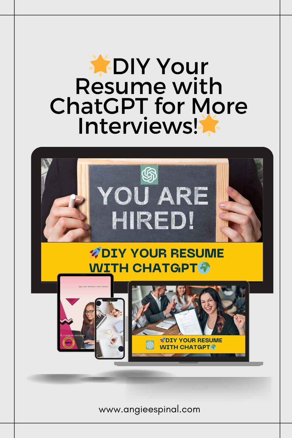 DIY Your Resume with ChatGPT: Land More Interviews. Get Hired!