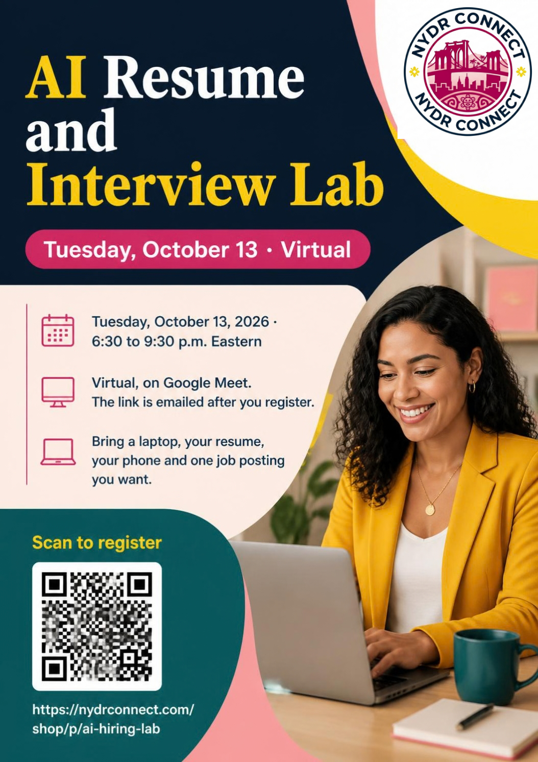 AI Resume and Interview Lab · Tuesday, October 13 · Virtual