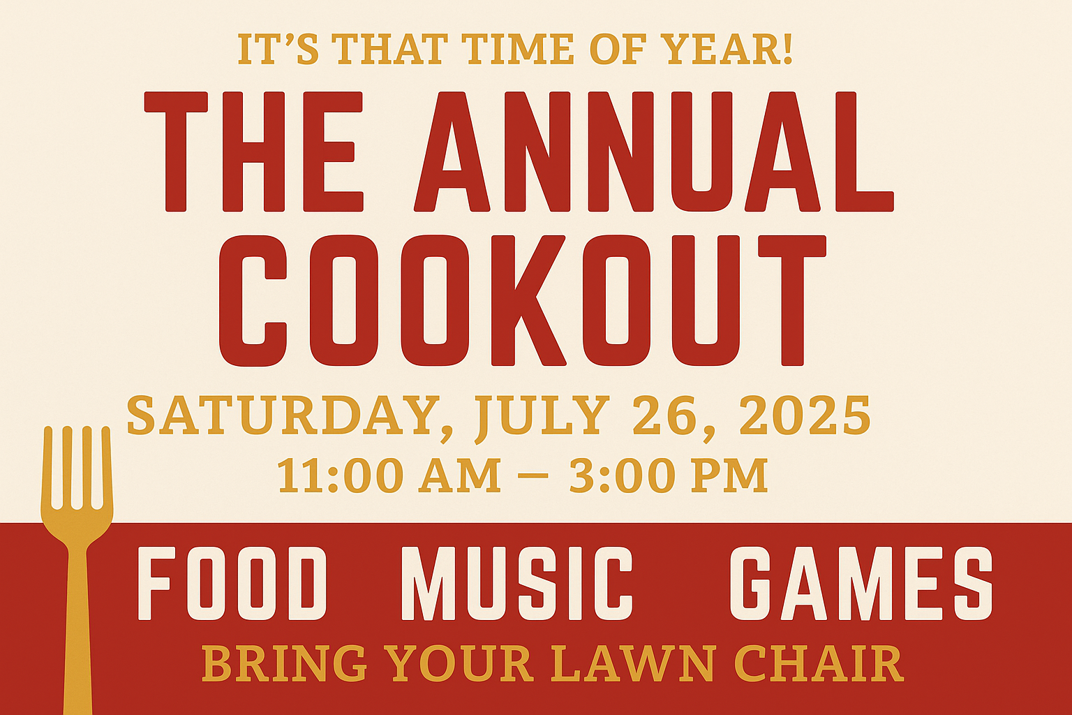 The Annual Cookout