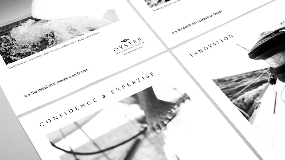 Oyster Marine, luxury yachts - Advertising campaign