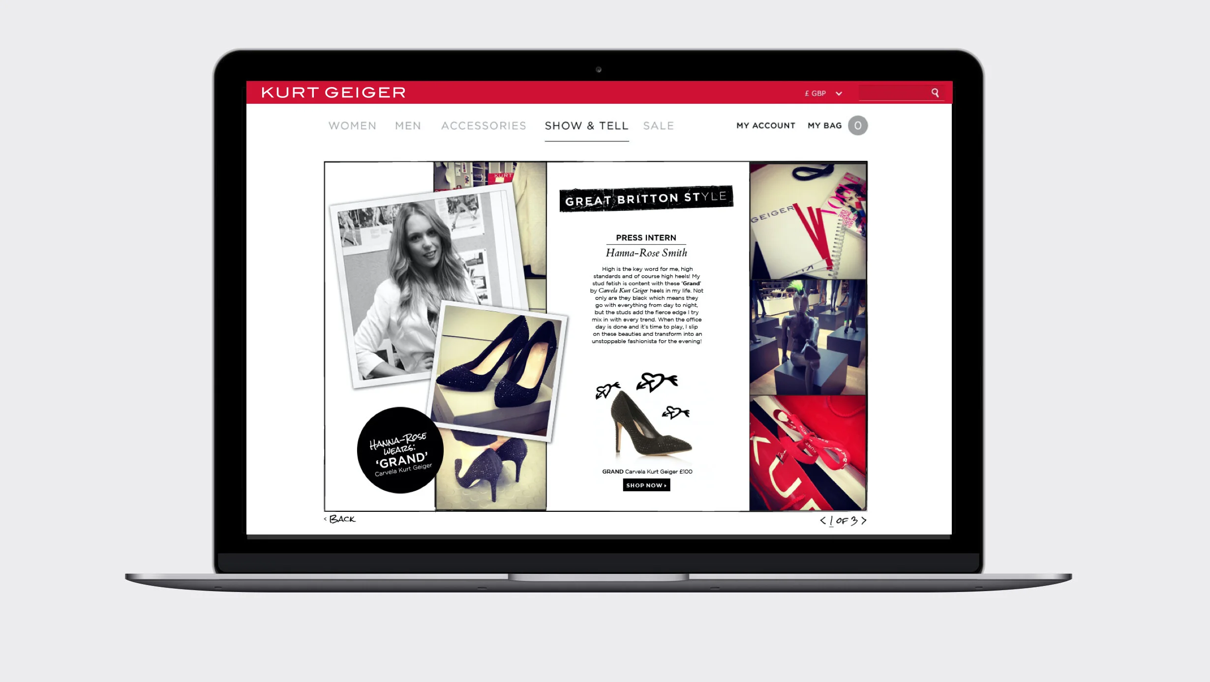 Kurt Geiger - Campaign creatives online and print