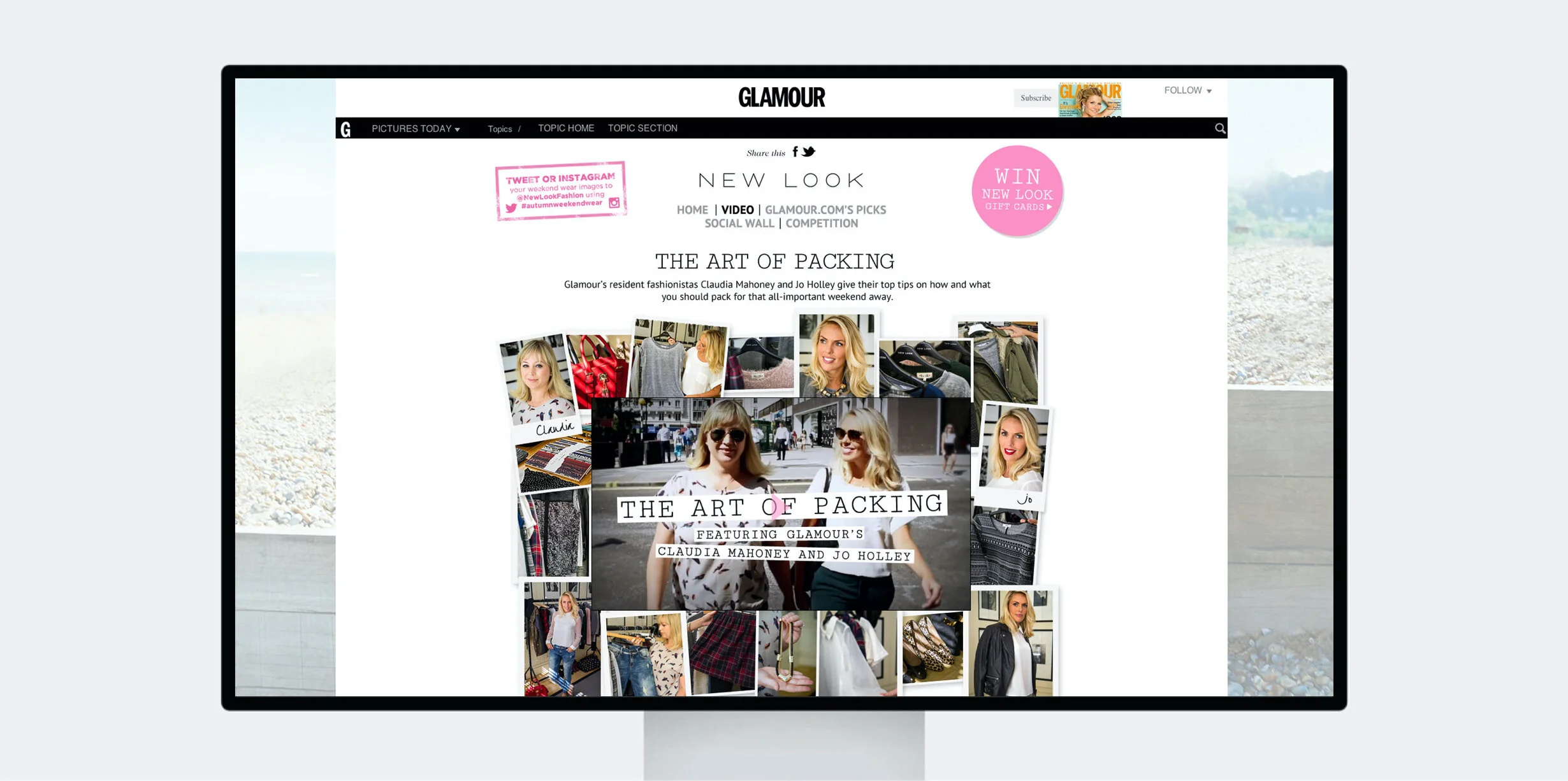 Glamour x New Look - Microsite & promotion