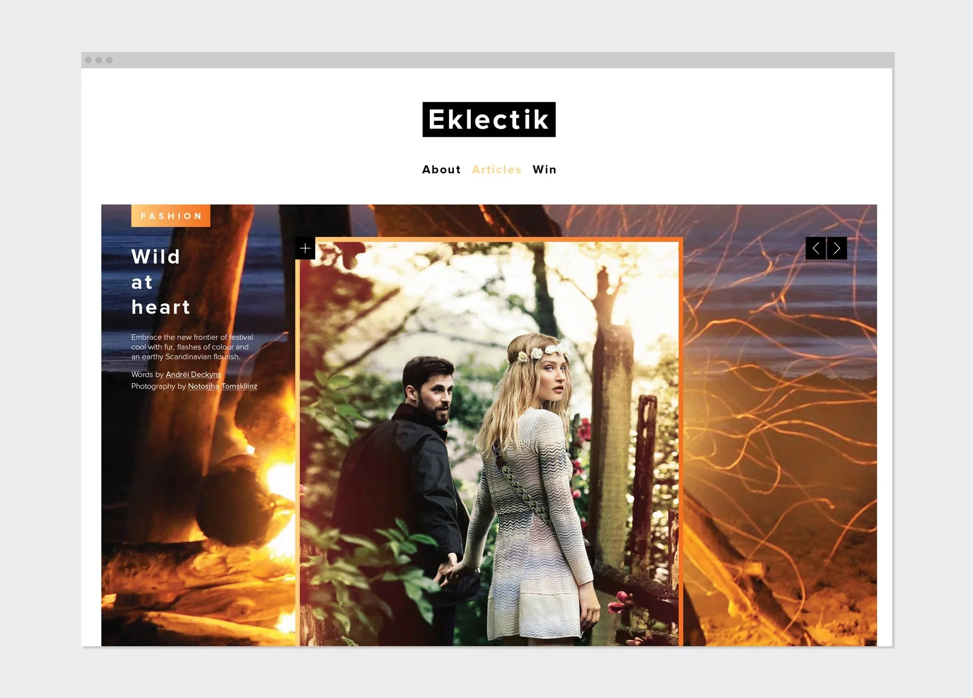 Eklectik - ShortList x Kopparberg Swedish editorial website
