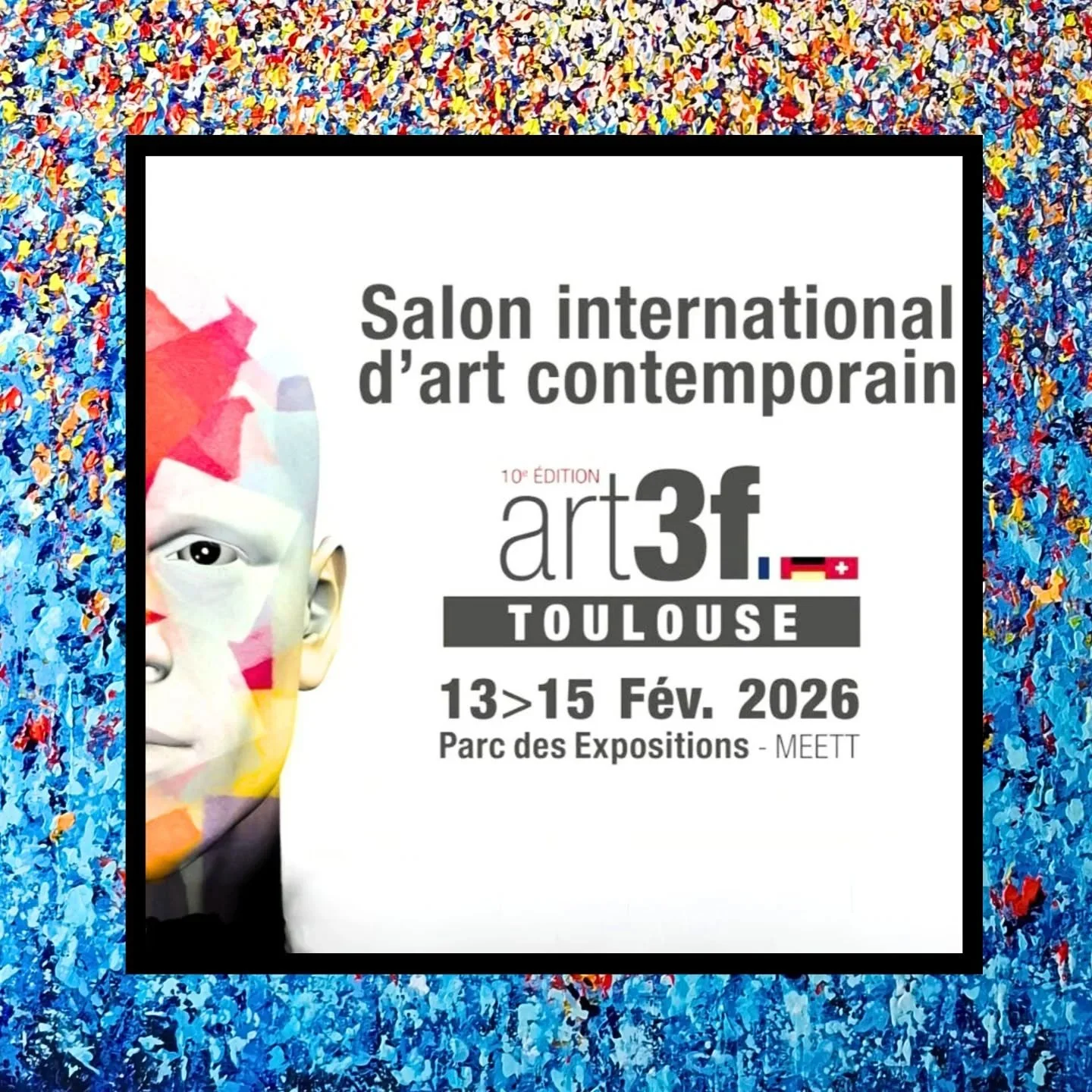✨️Rendez-vous au salon international de l'art contemporain au MEETT de Toulouse du 13 au 15 F&eacute;vrier.

Pas d'id&eacute;e Cadeau pour ce Week-end de Saint Valentin ? Passez me voir sur mon Stand ❣️

#expositionstoulouse #peintureavendre
#Clemb #