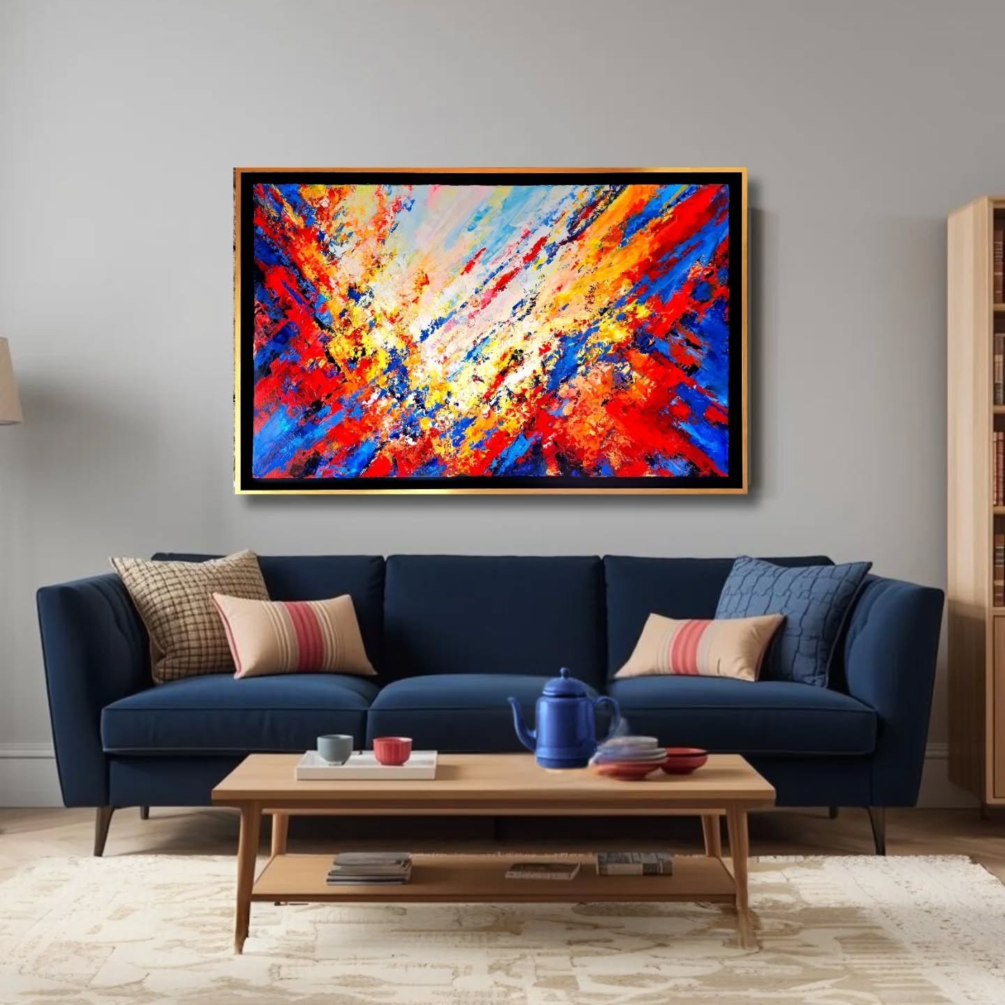 Helios 
80&times;130 cm
Acrylique sur Toile 

Une toile travers&eacute;e par la lumi&egrave;re, pouss&eacute;e &agrave; son point d&rsquo;incandescence.
Des contrastes francs, une chaleur presque abrasive.
Helios ne cherche pas &agrave; s&eacute;duir