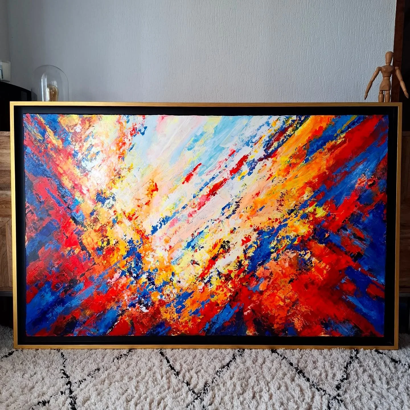 "Helios " 80x130 cm
Vendu ❤️&zwj;🔥

Il reste un exemplaire de cette s&eacute;rie toute neuve en 20x20cm 🥰

Une question, une commande ? Contactez-moi en mp ou rdv sur www.artclemb.com 

#luxuryinteriordesign #artistecontemporain #Clemb #C
