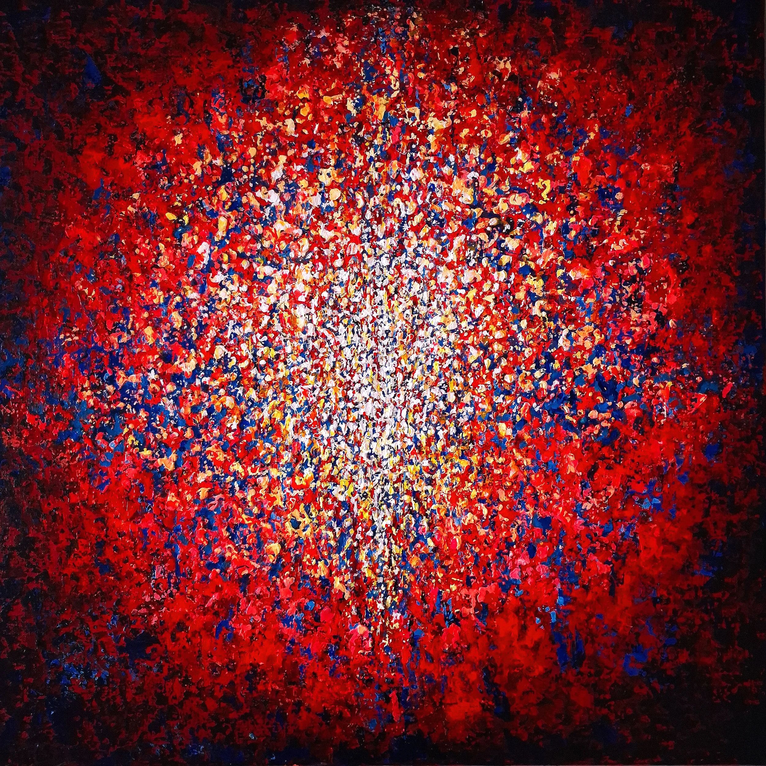 Orion - Le souffle 
100*100 cm
Technique mixte