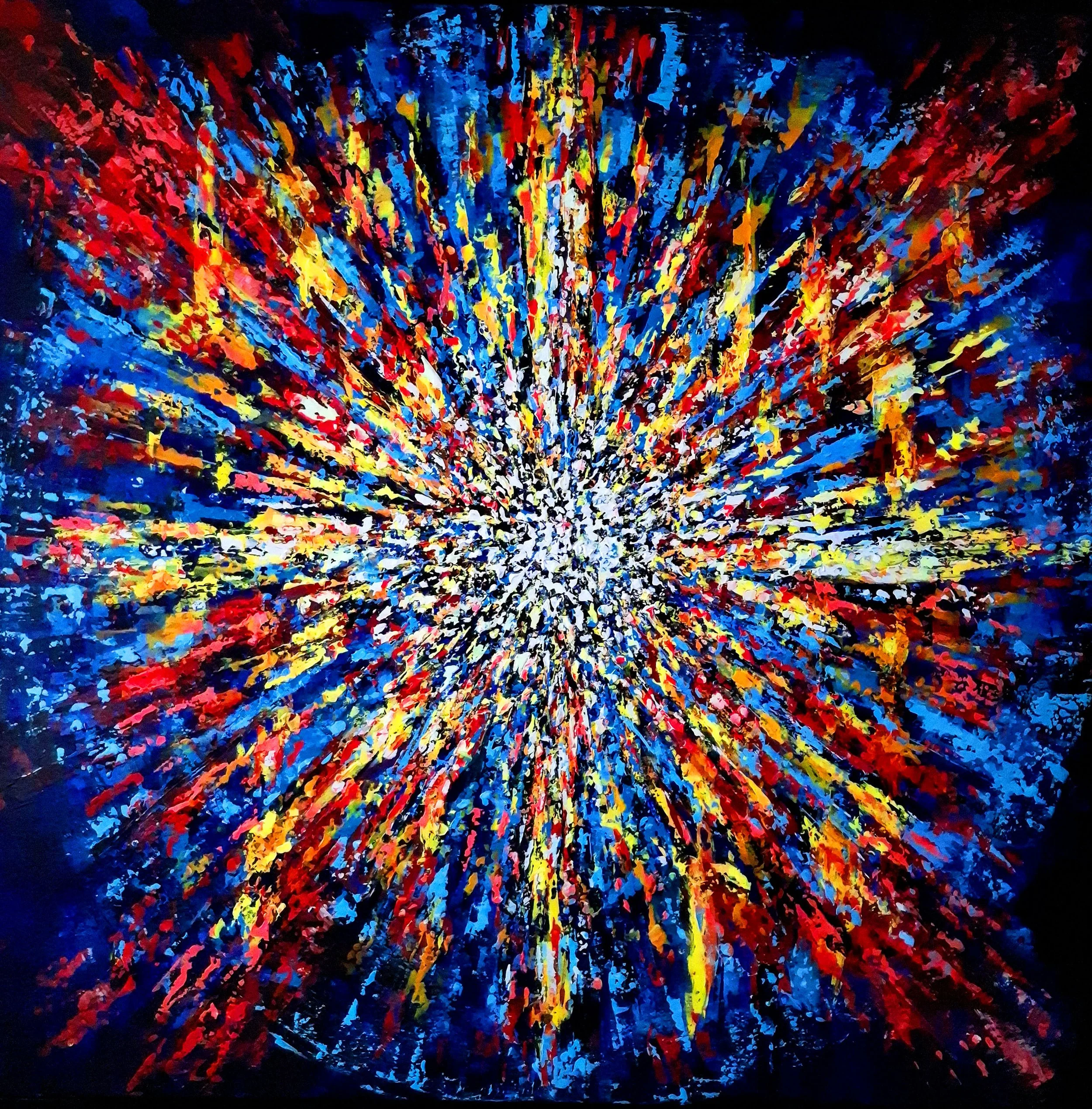 Big Bang
110*110 cm Vendu
Acrylique sur Toile