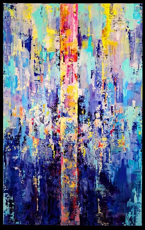 "coup de foudre" 
116 x 72 cm
Acrylique sur Toile -  