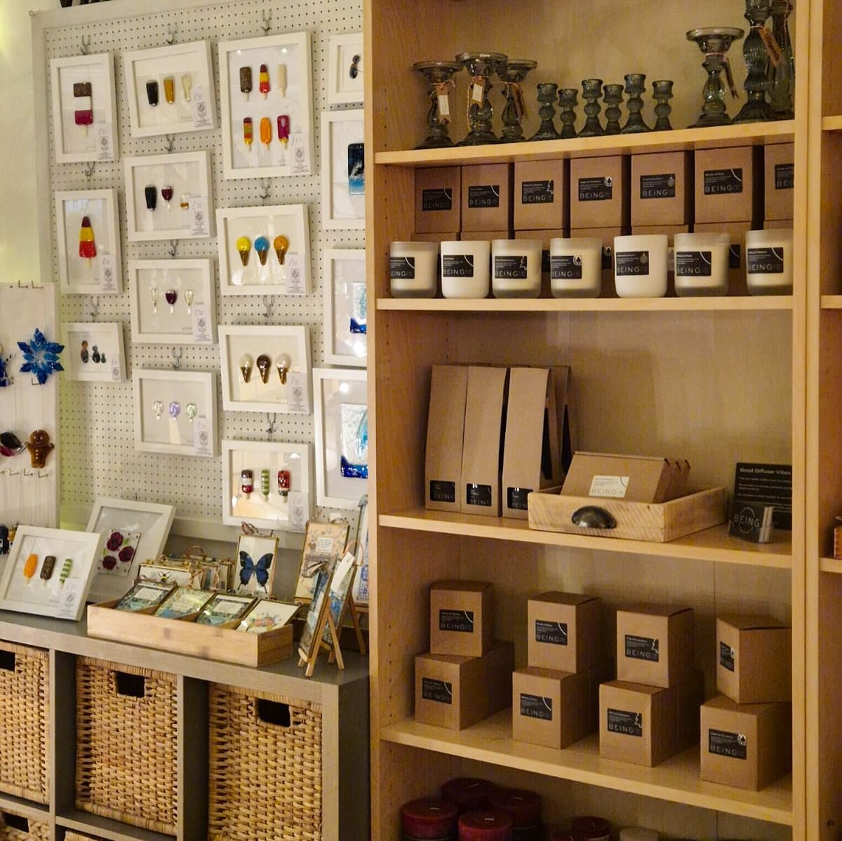 WHEATHAMPSTEAD IM BACK 👋🏻 ✨ 

I am SO EXCITED to back in @villageandcouk &hearts;️ 

Massive thank you to all the makers and Jo &amp; Robyn for setting up my products and merchandising the shops looks gorgeous ✨🌟 

Still a pinch me moment seeing m