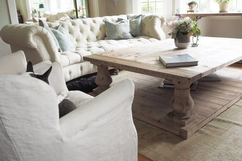 Our light filled living room