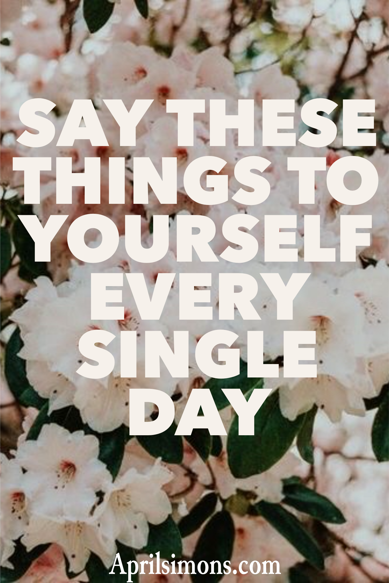 Say these things to Yourself Every Single Day