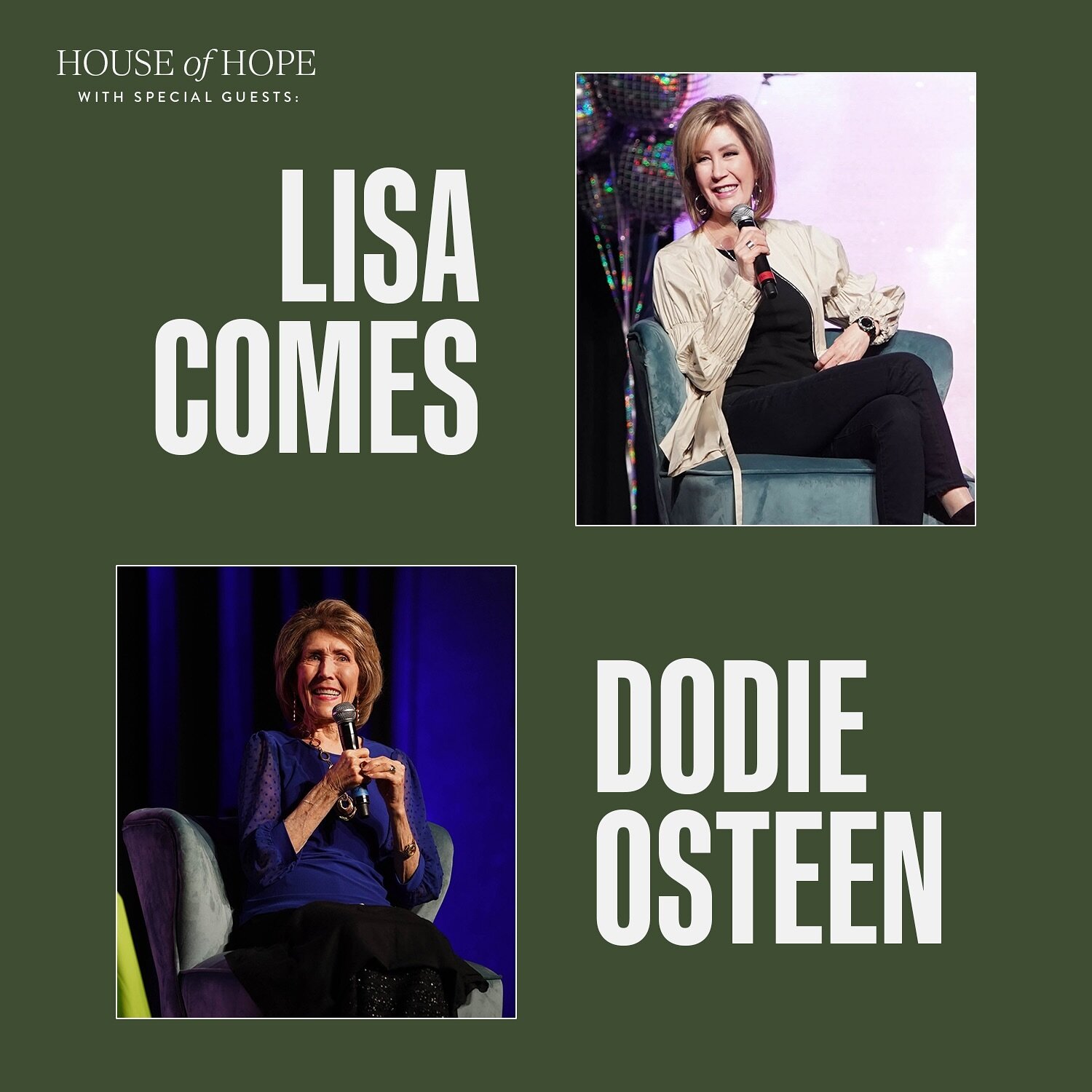 So excited for BETTER LIFE on April 12th! My mom and sister will be joining me for a SPECIAL LIVE HOUSE OF HOPE!

Would LOVE for you to join us for this one night event. You can get your tickets at aprilsimons.com

Seating is limited so get your tick