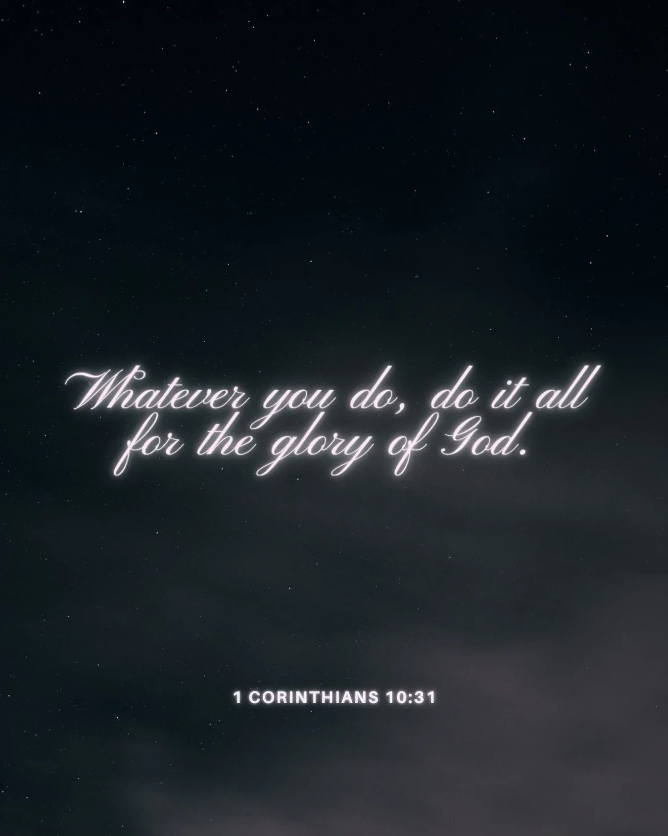 Even the ordinary parts of life can honor God.
This verse is such a good reset for the week ahead.