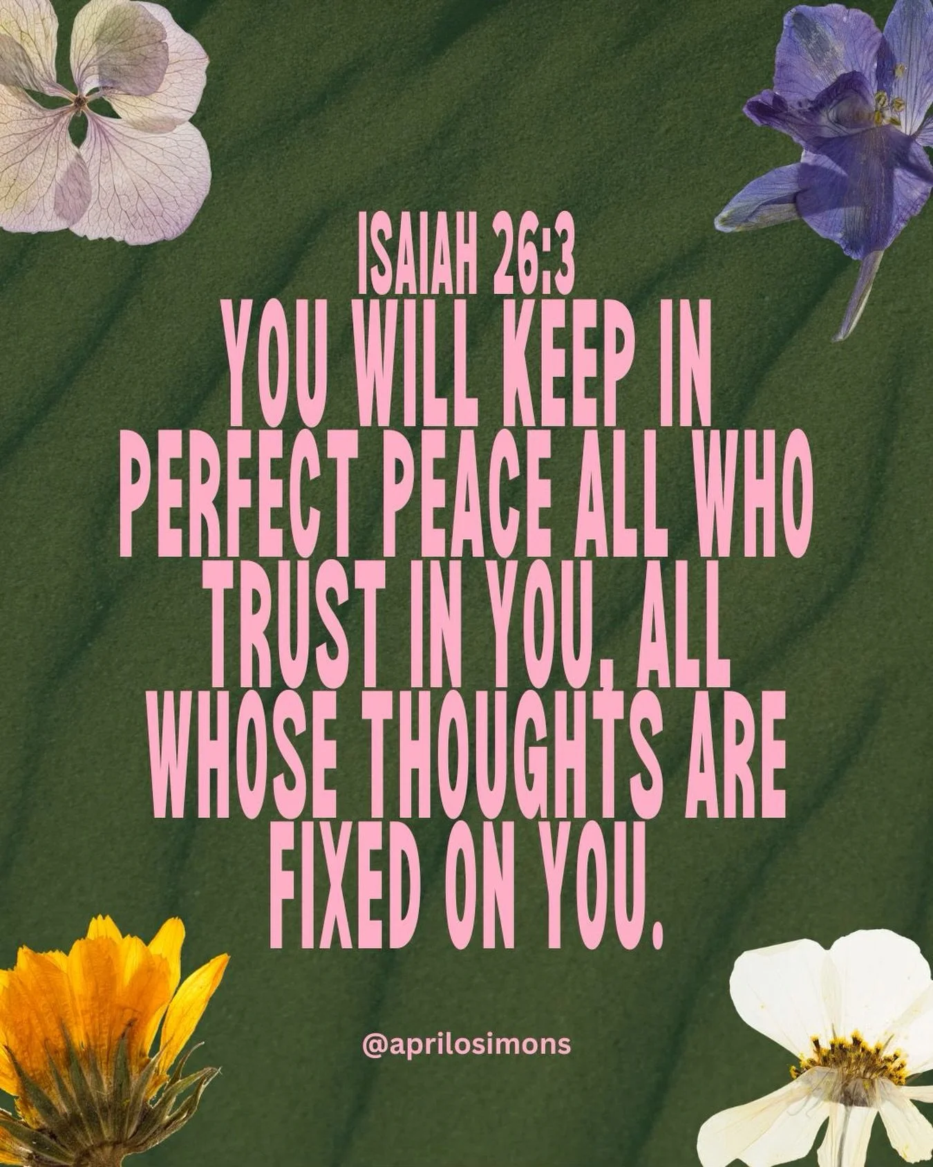 Perfect Peace ❤️ Happy Resurrection Day.