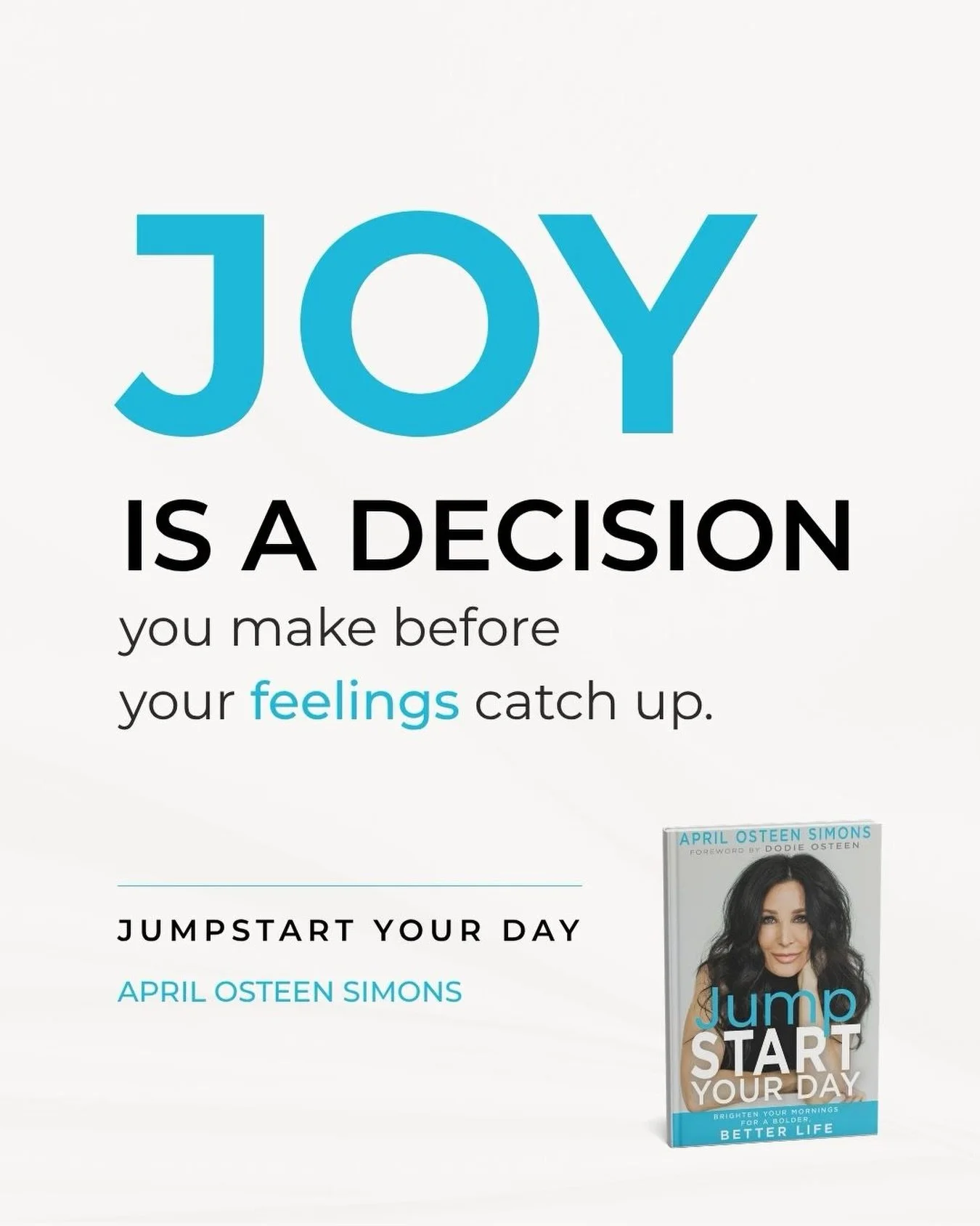 Joy isn&rsquo;t something that just shows up when everything goes right.
It&rsquo;s a decision you make before your feelings catch up. Sometimes way before.
That&rsquo;s one of my favorite things I wrote in Jumpstart Your Day and it&rsquo;s a good th