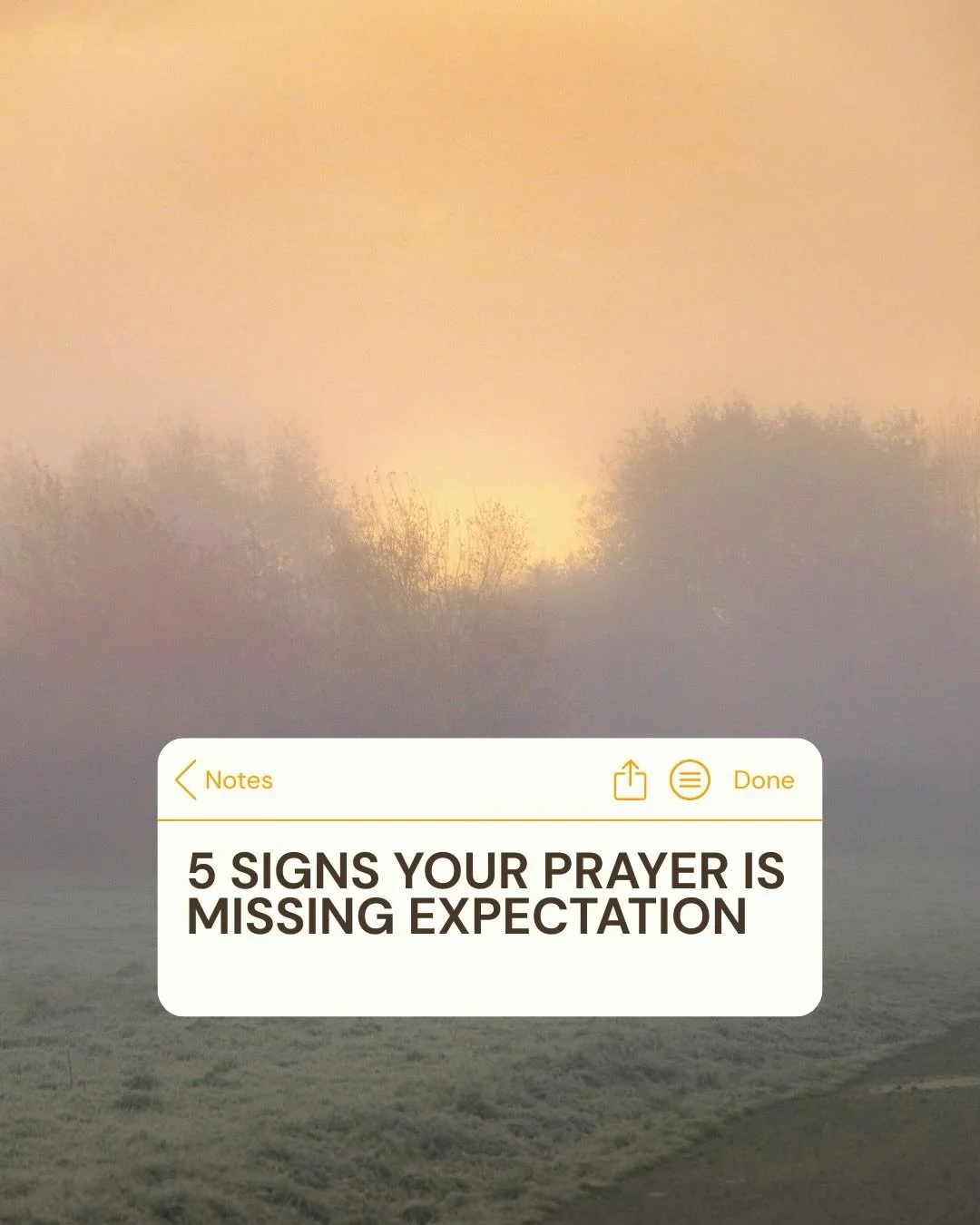 Let&rsquo;s start believing what we&rsquo;re praying for and get our expectations back up. Watch this week&rsquo;s video. Link in bio.