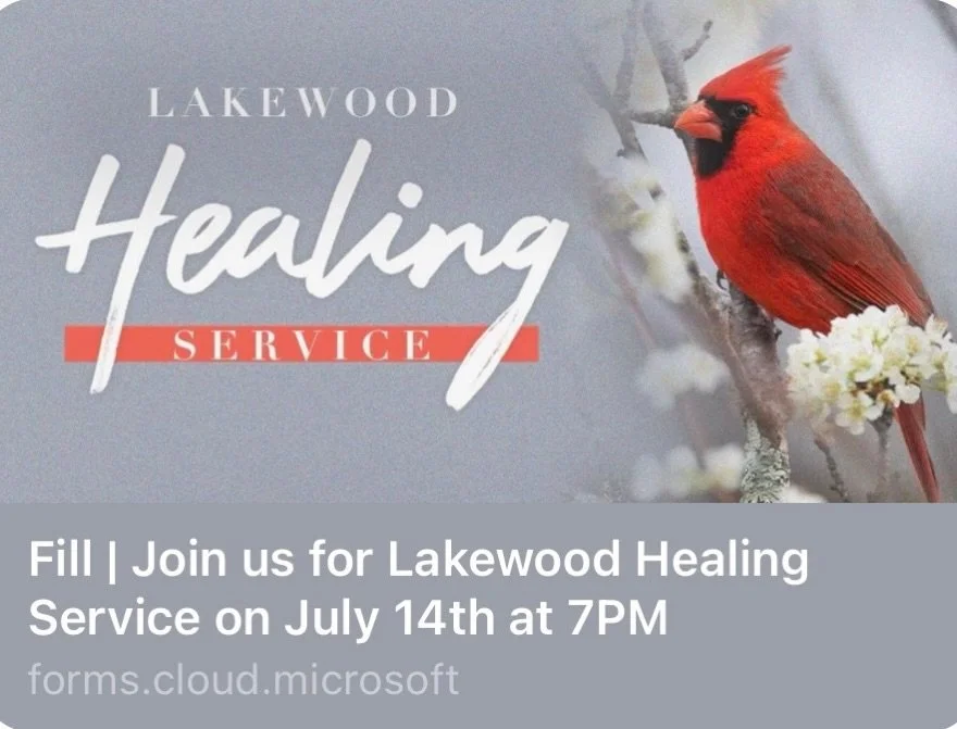 Our next virtual Healing Service is Tuesday, July 14th @7pm. If you would like prayer and/or to be a part&mdash;Check story⬆️ to find the link!