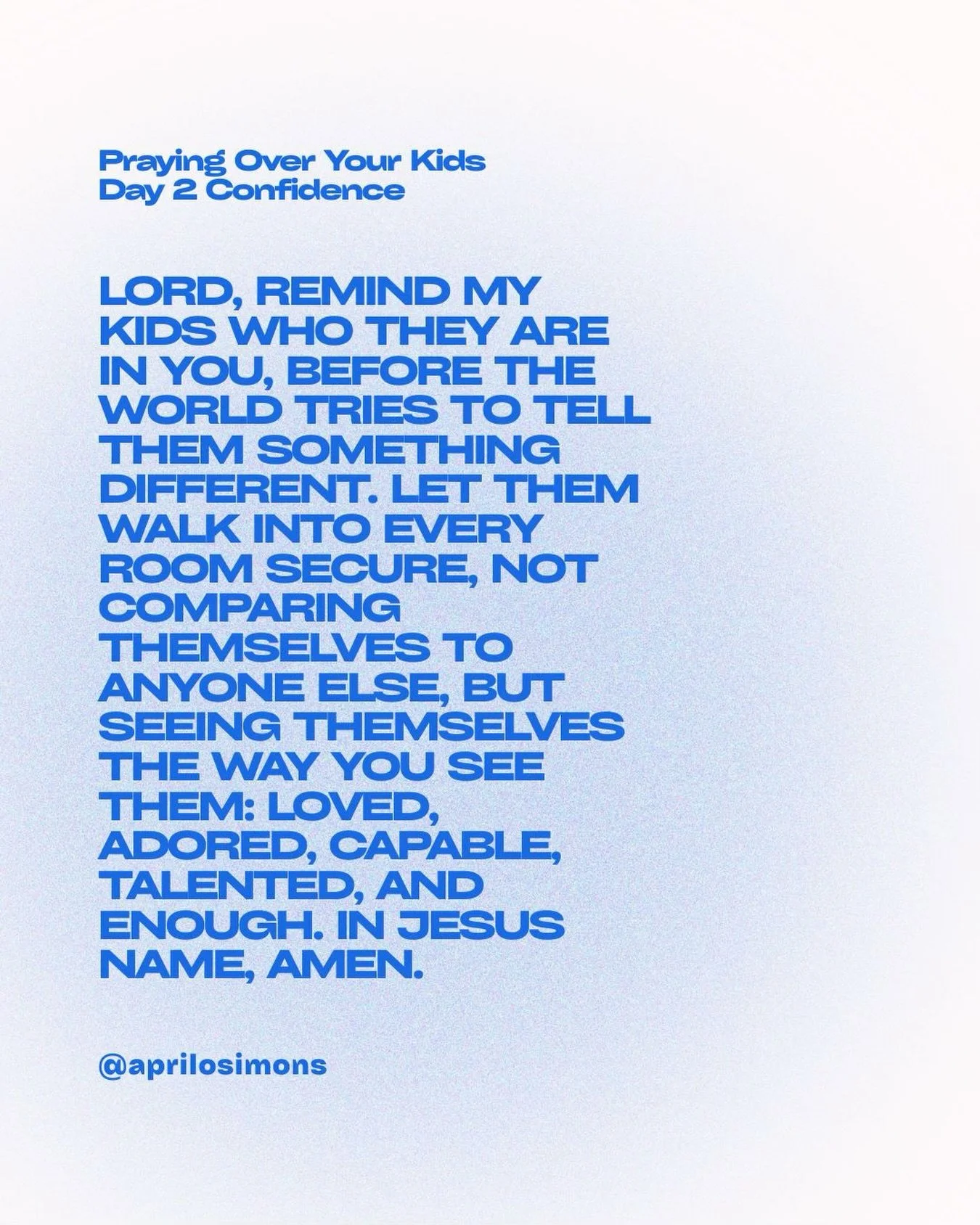 Not every kid walks into the classroom feeling sure of themselves. This one&rsquo;s a prayer for that&hellip;for the confidence that comes from knowing they&rsquo;re seen, loved, and equipped for whatever today holds.

Save this and pray it over your