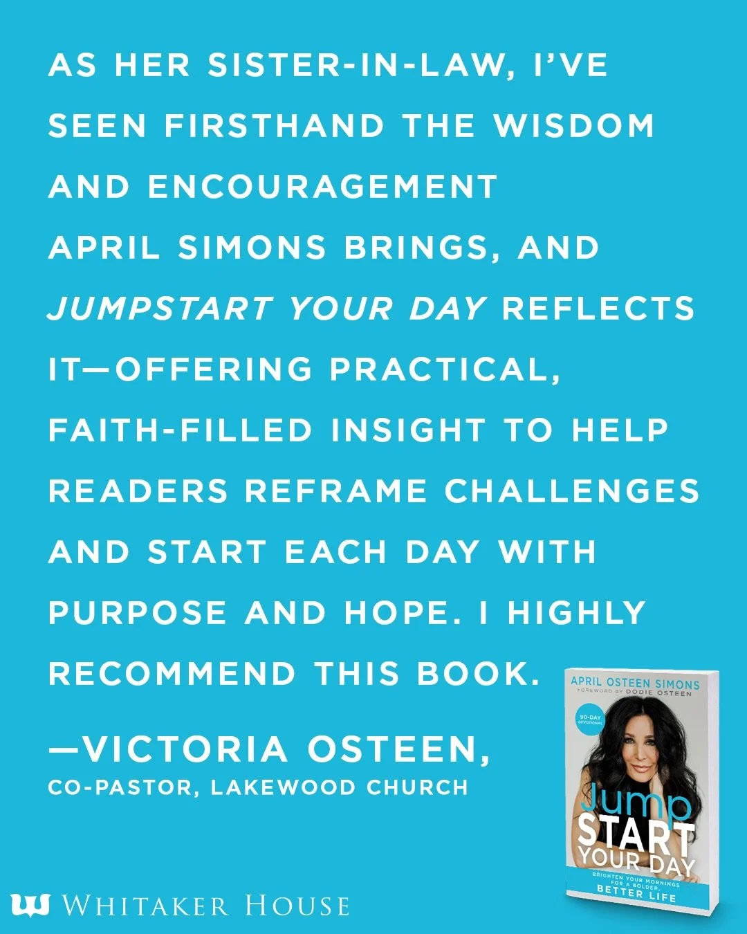 So excited&mdash;Jumpstart Your Day releases next week! Ninety mornings to help you start your day off with God, brighten your outlook, and step into a bolder, better life. I can&rsquo;t wait for you to get it in your hands. Grab your coffee and get 