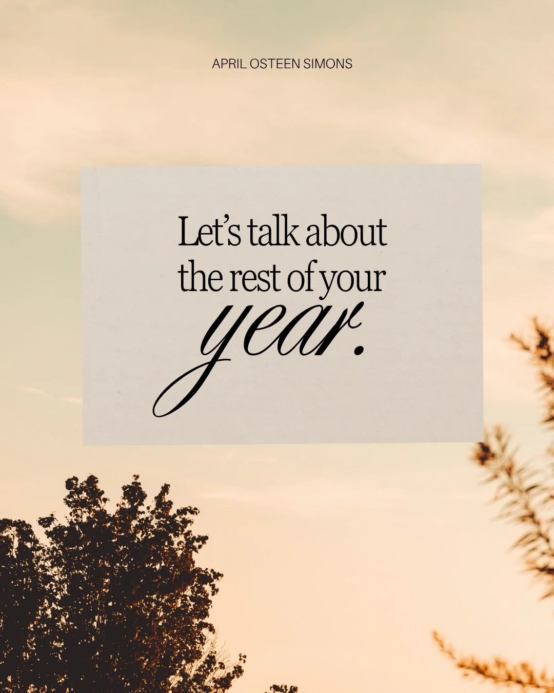 There&rsquo;s still time for good things this year! You don&rsquo;t have to wait until January to make a change or start something you&rsquo;ve been putting off. God still has good things ahead for you.

I&rsquo;m sharing simple ways to finish this y