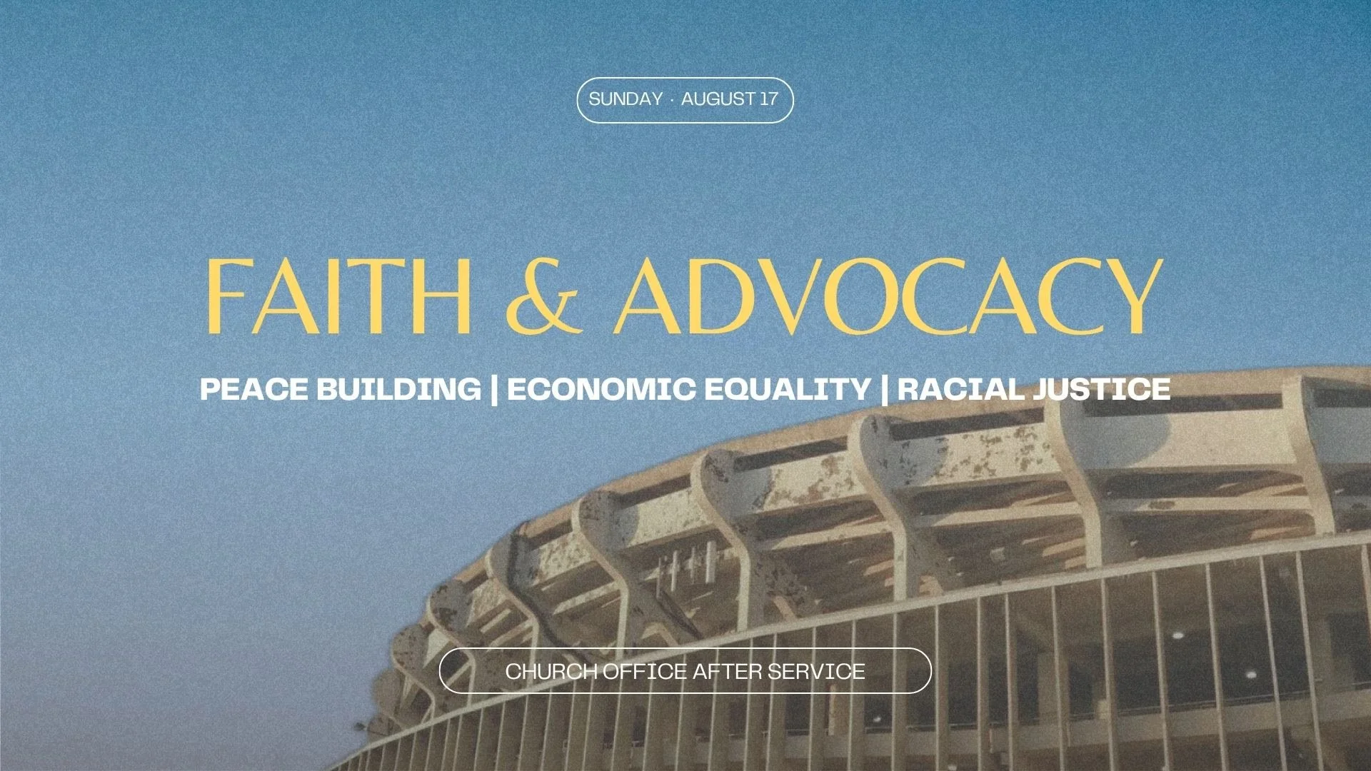 Faith & Advocacy Meeting